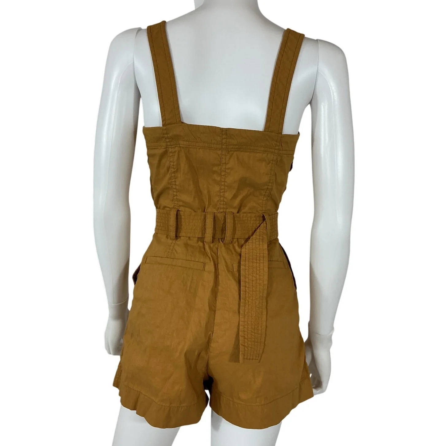 A.L.C. Belted Brown Gillian Romper Size 2 - Image 3