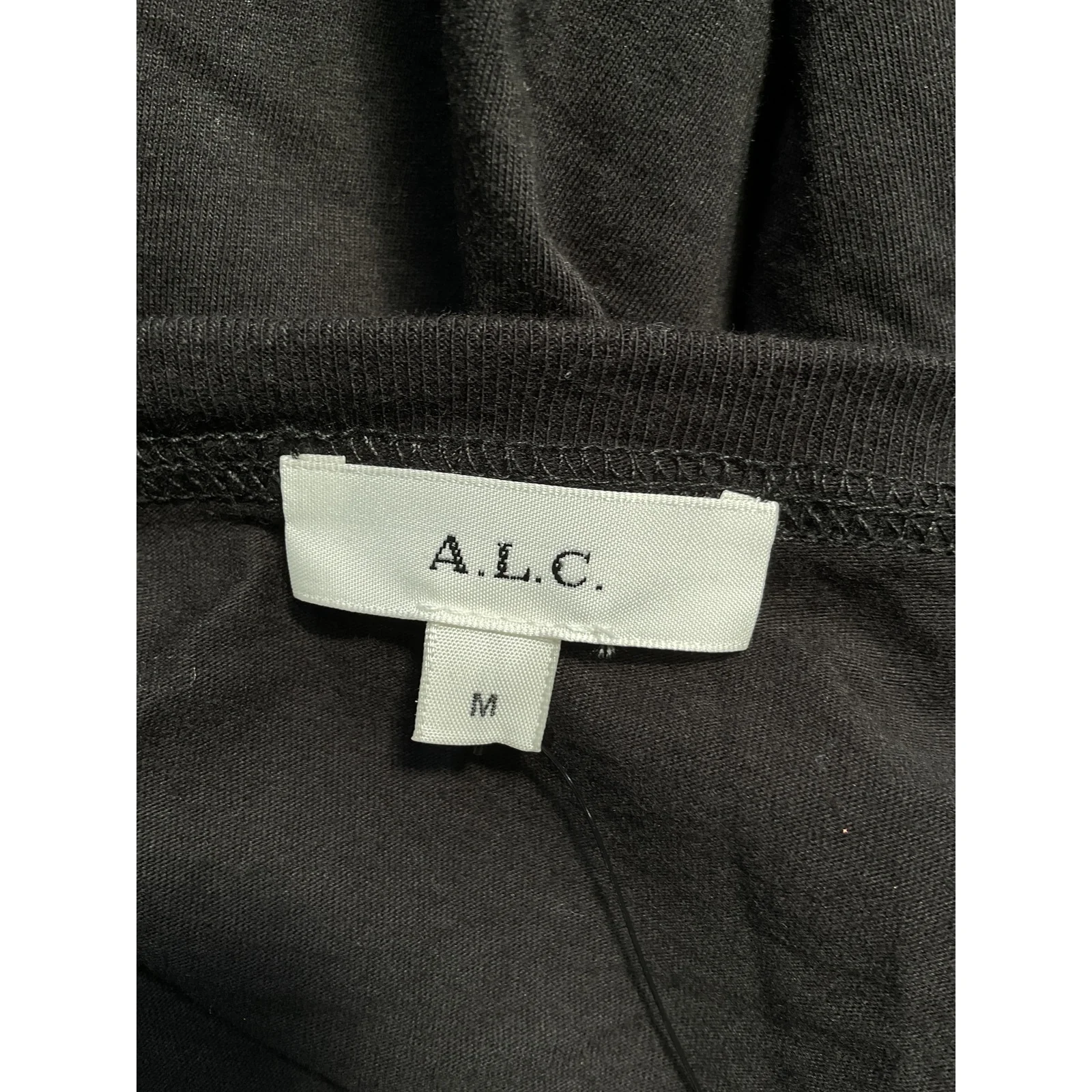 A.L.C. 'Mimi' Black Tee Size M - Image 4