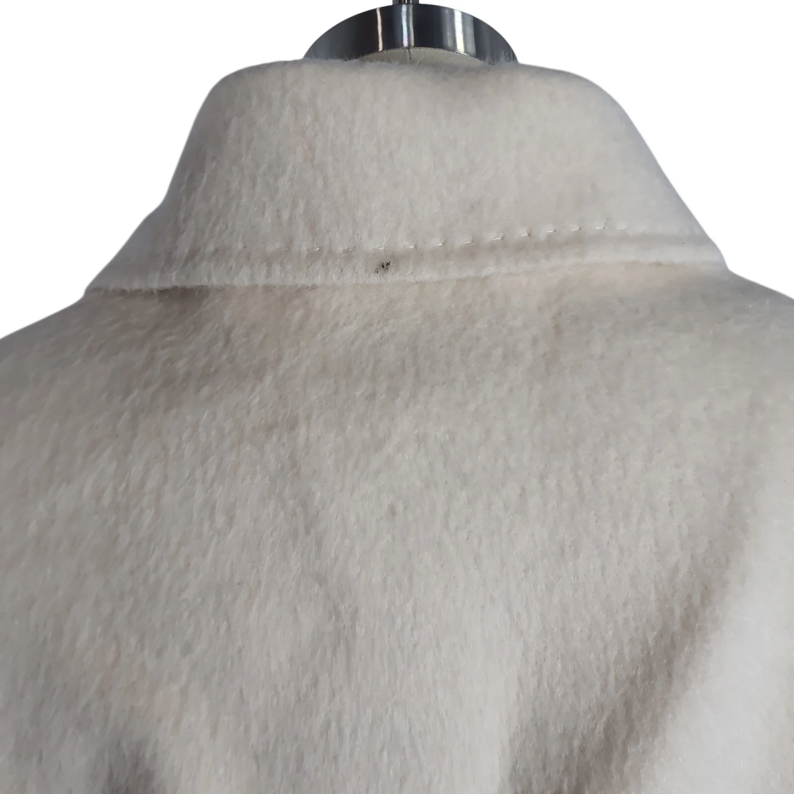 Acne Studios Minimalist Ecru Zip Front Belted Size EU 40 / US 8 Coat - Image 4