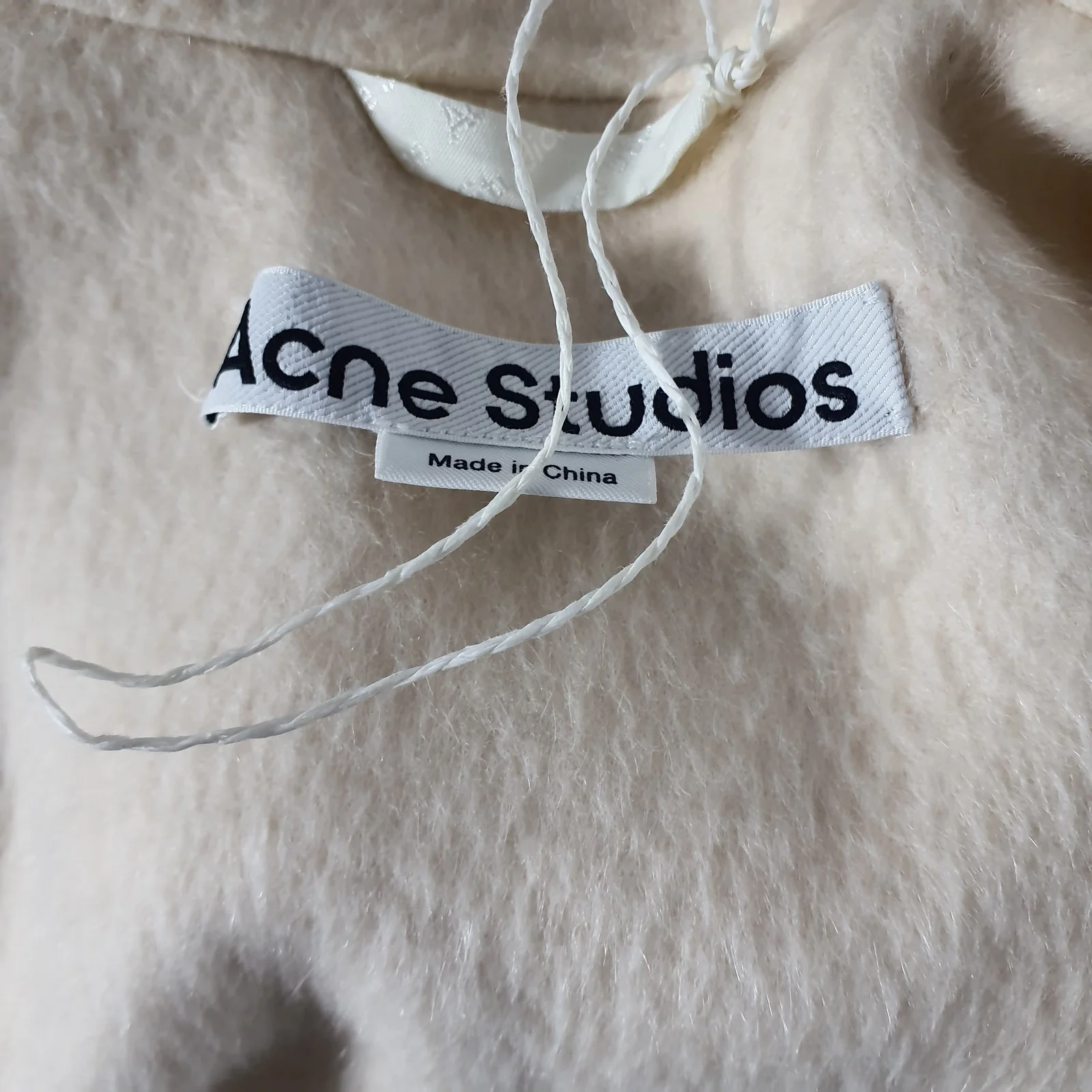 Acne Studios Minimalist Ecru Zip Front Belted Size EU 40 / US 8 Coat - Image 5