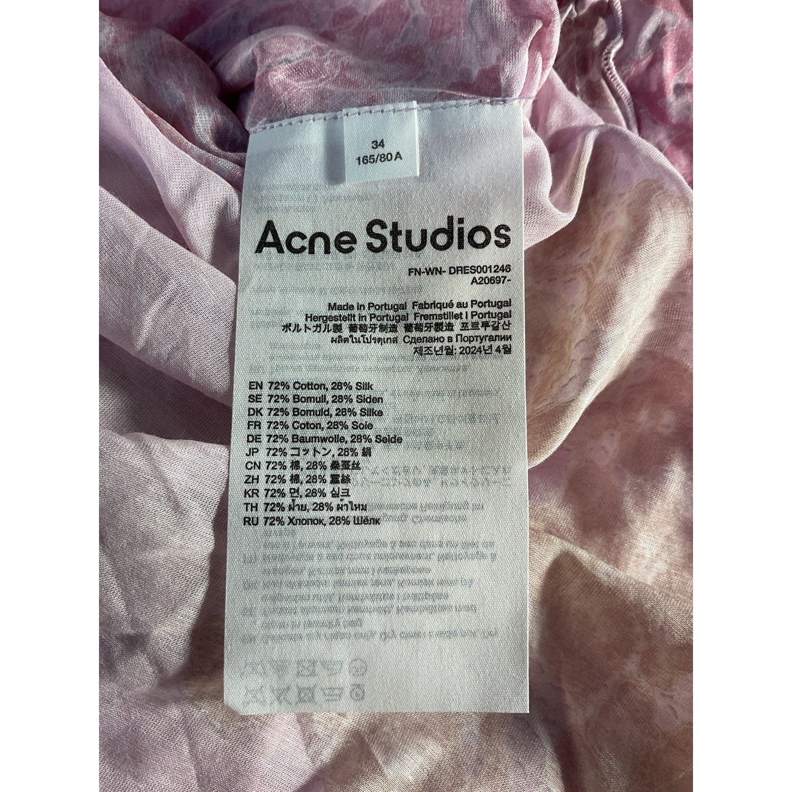Acne Studios Sheer Pink Daftan Dress Size 40 EU / 8 US - Image 6
