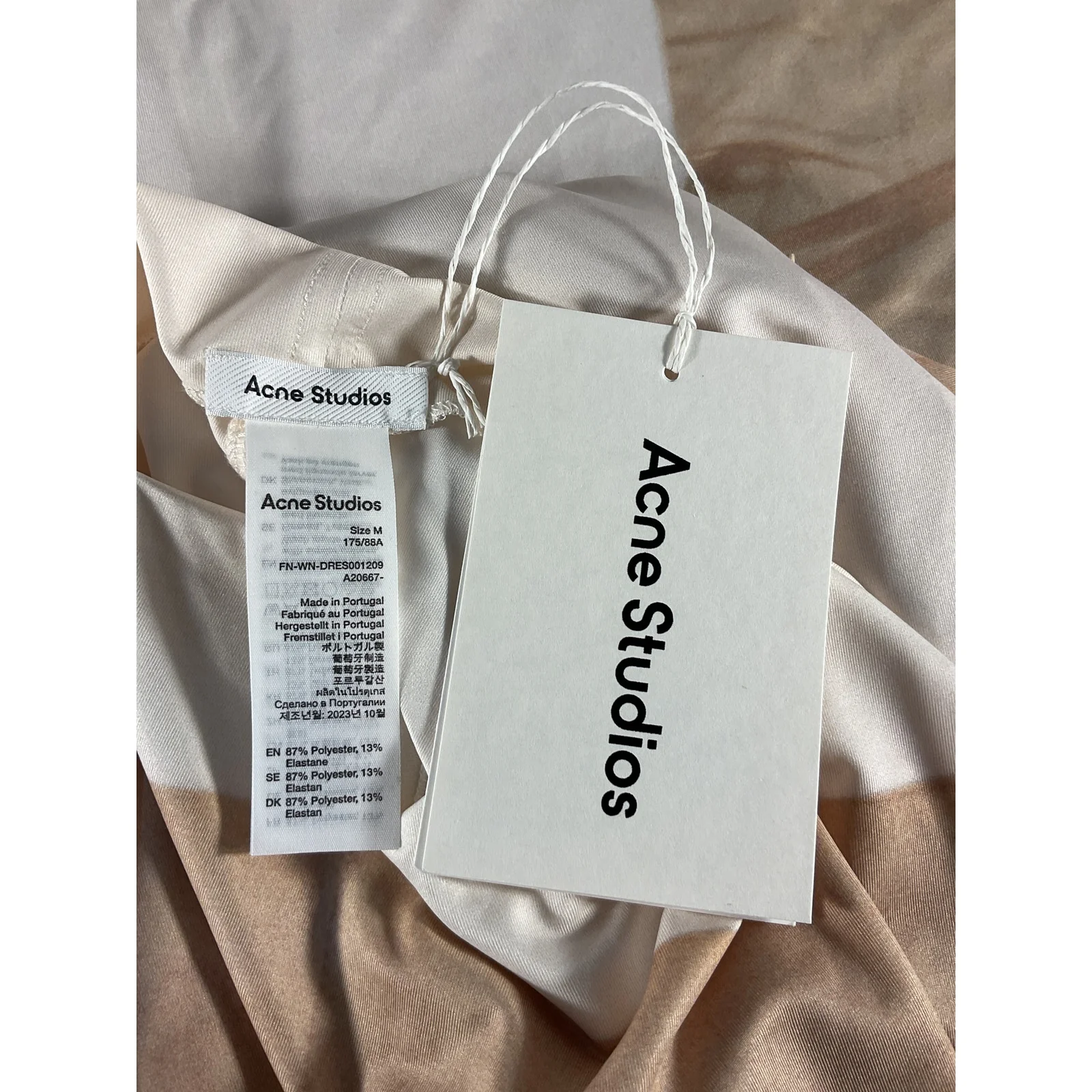 Acne Studios Sleek Tan Sleeveless Maxi Dress Size M NWT - Image 5