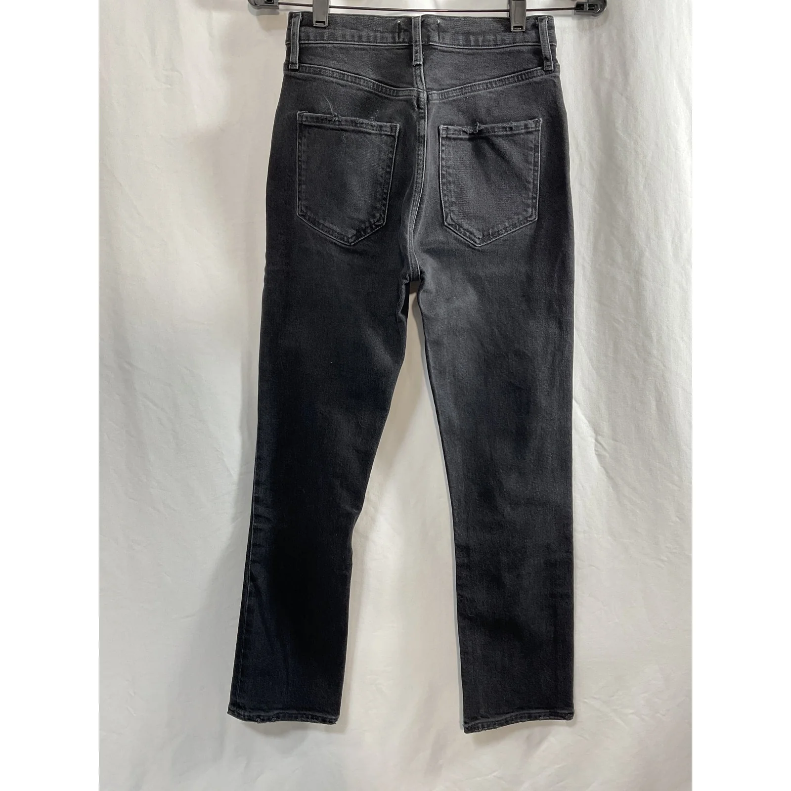 Agolde 'Riley' Black Cotton Denim Jeans Size 24 - NWT - Image 3