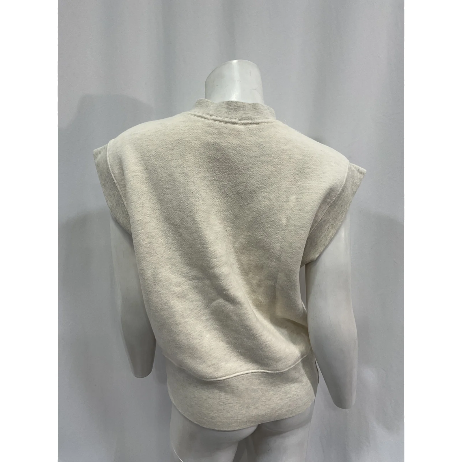 Agolde 'Simone' White Cotton Sweatshirt Size S - Image 3