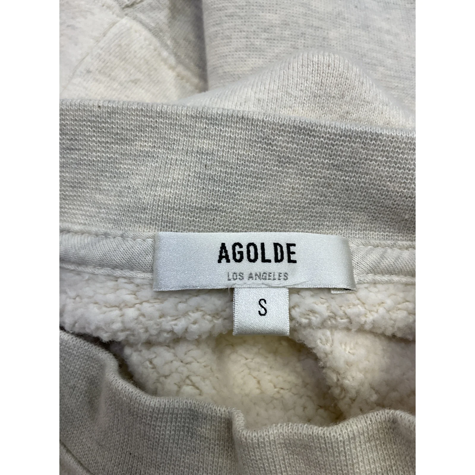 Agolde 'Simone' White Cotton Sweatshirt Size S - Image 4
