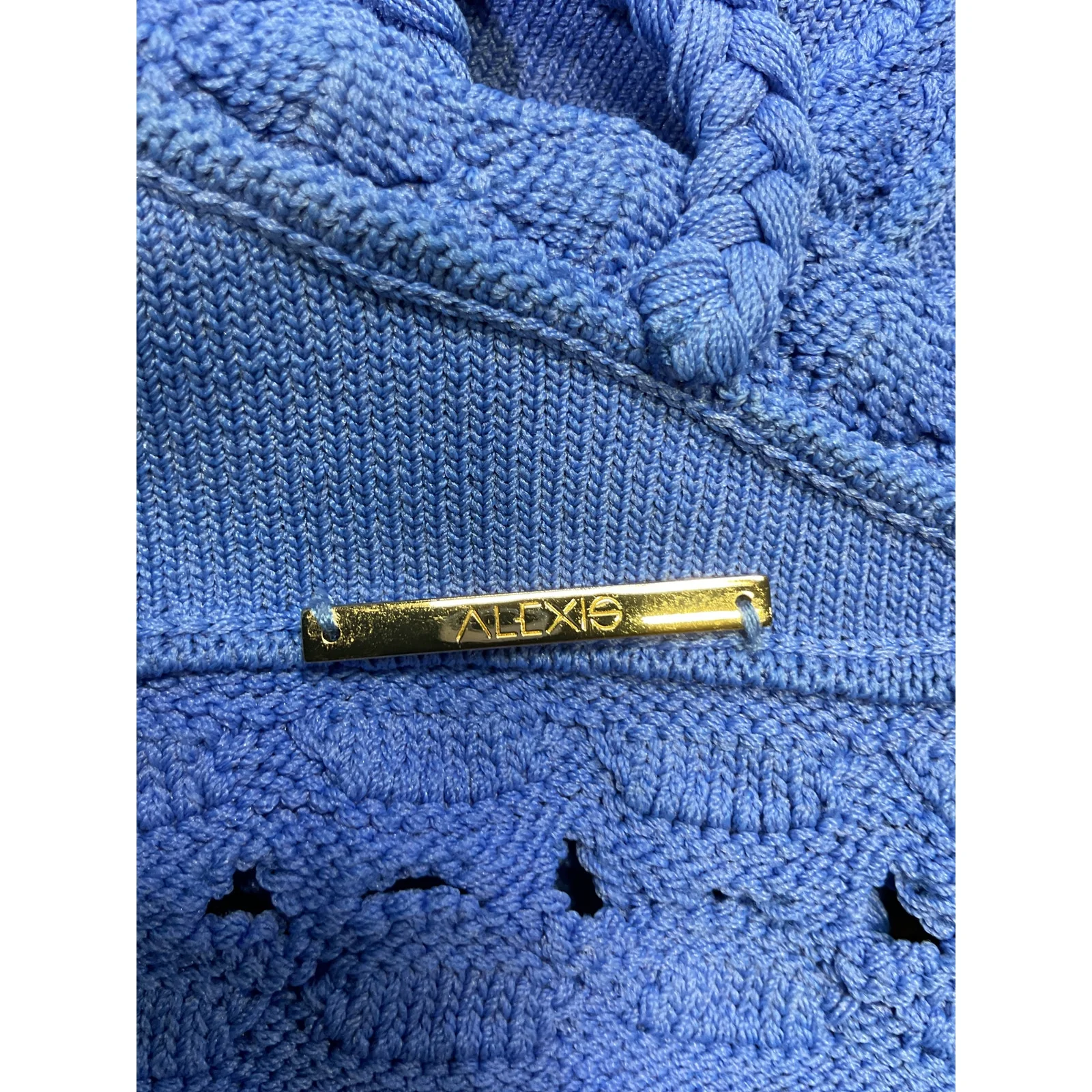 Alexis 'Buras' Blue Viscose Top Size S - Image 4