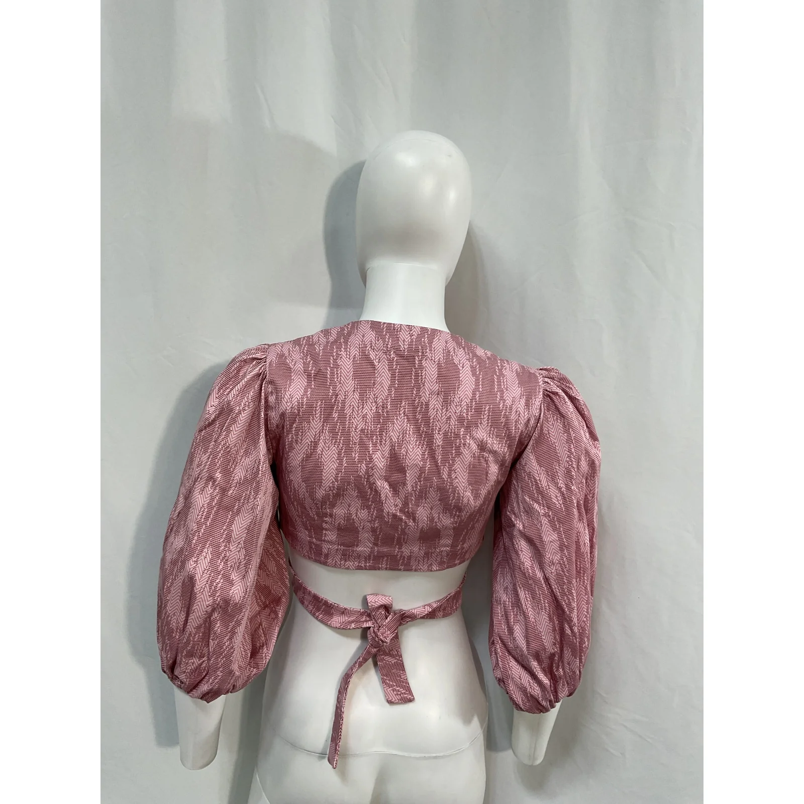 Alexis 'Iris' Pink Cotton Top Size XS - Image 3