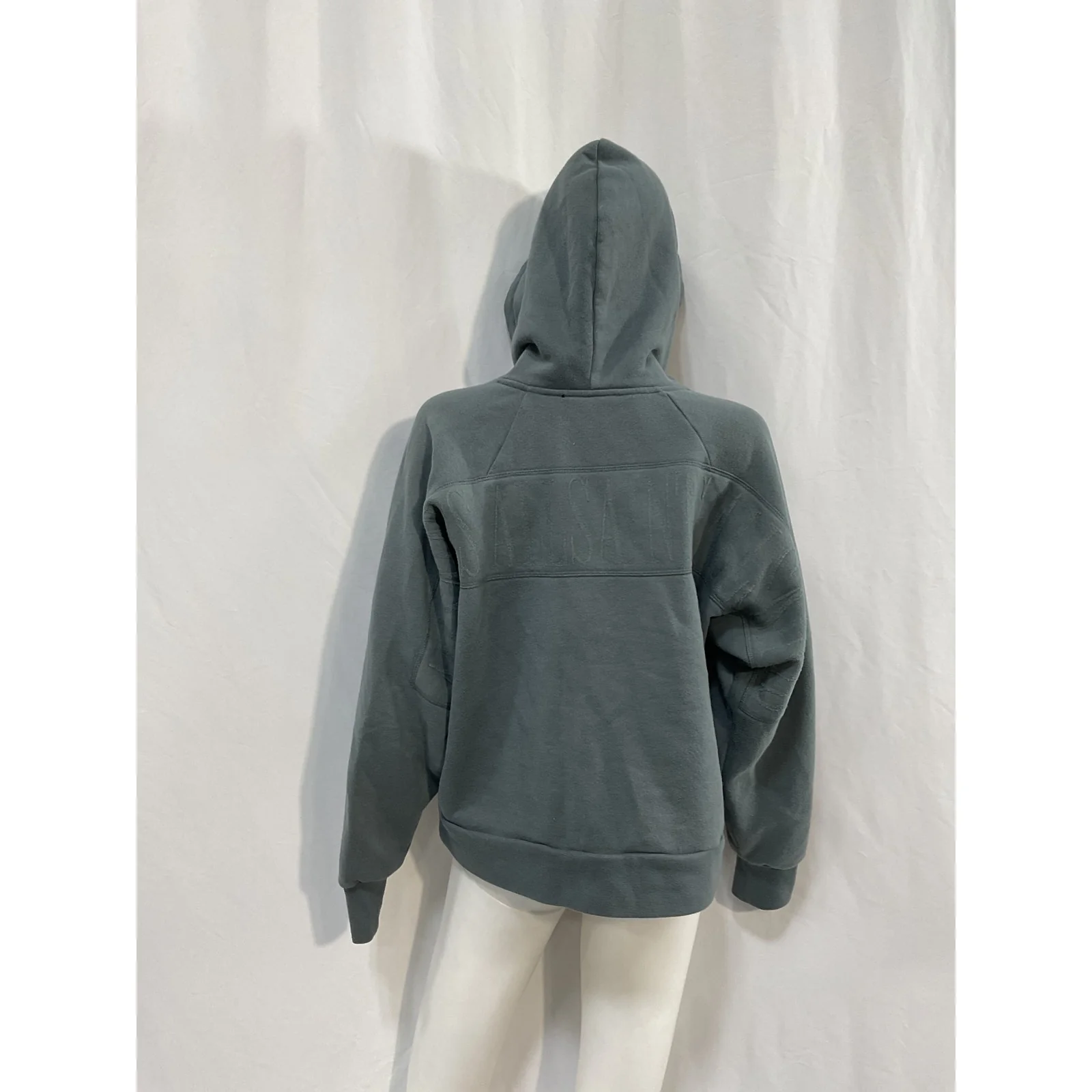 Allsaints 'Talon' Grey Cotton Hoodie Size XS - Image 3