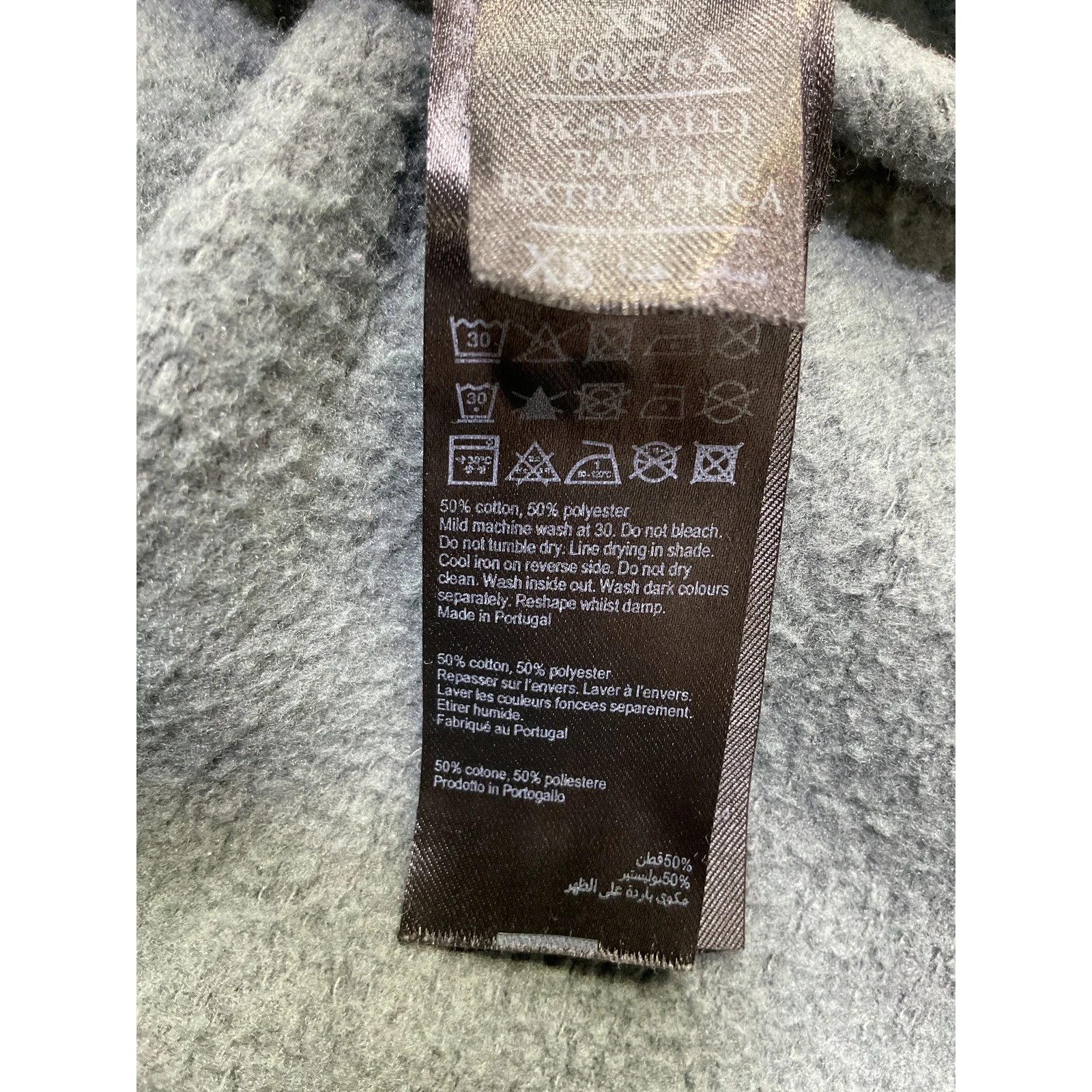 Allsaints 'Talon' Grey Cotton Hoodie Size XS - Image 5