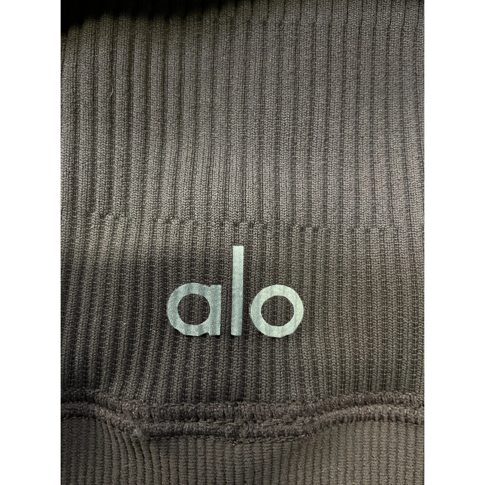 Alo Yoga Seamless Black High-Waist 7/8 Open Air Legging Size XXS - Image 4