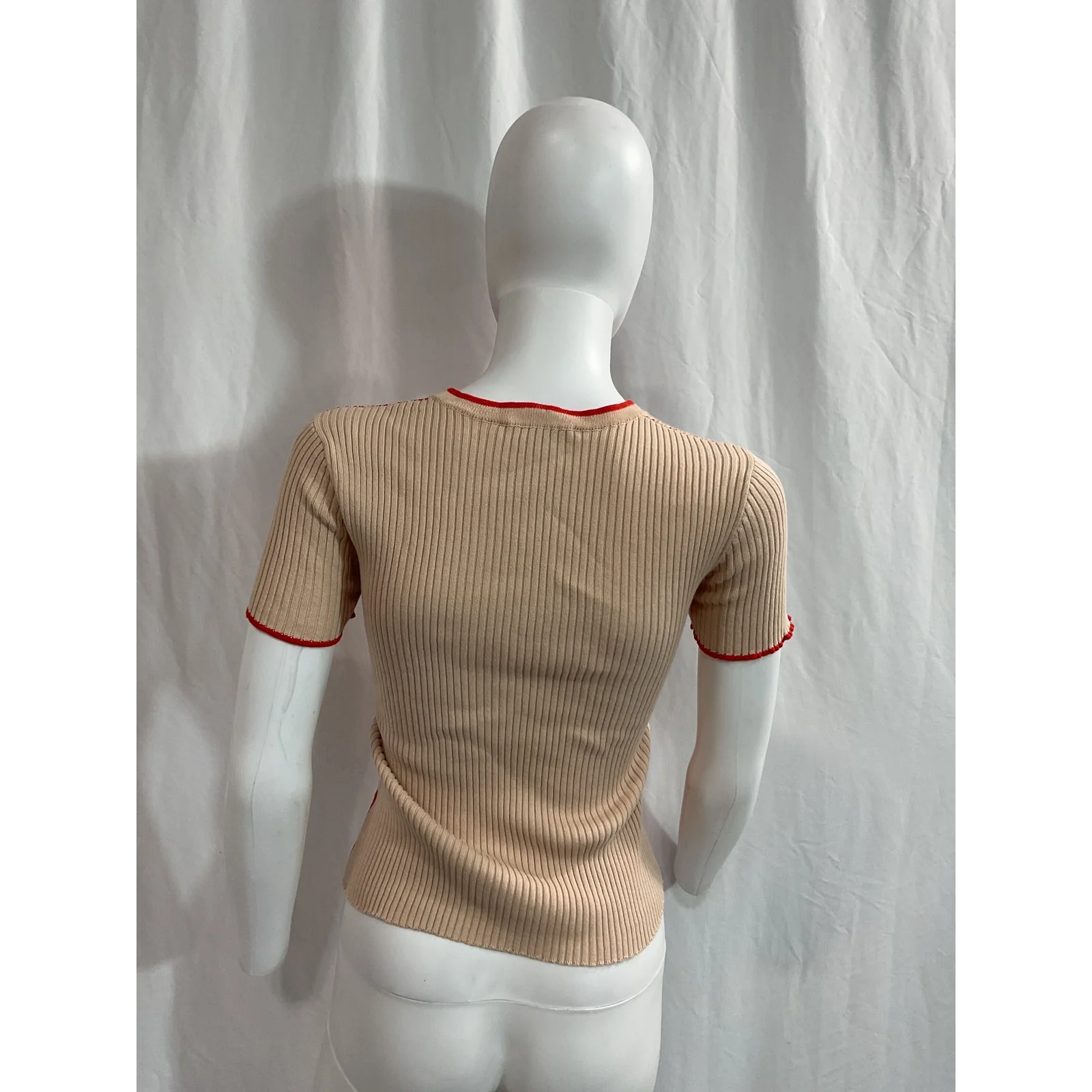 Autumn Cashmere Graphic Pink 'Baby' Tee Size S - Image 3