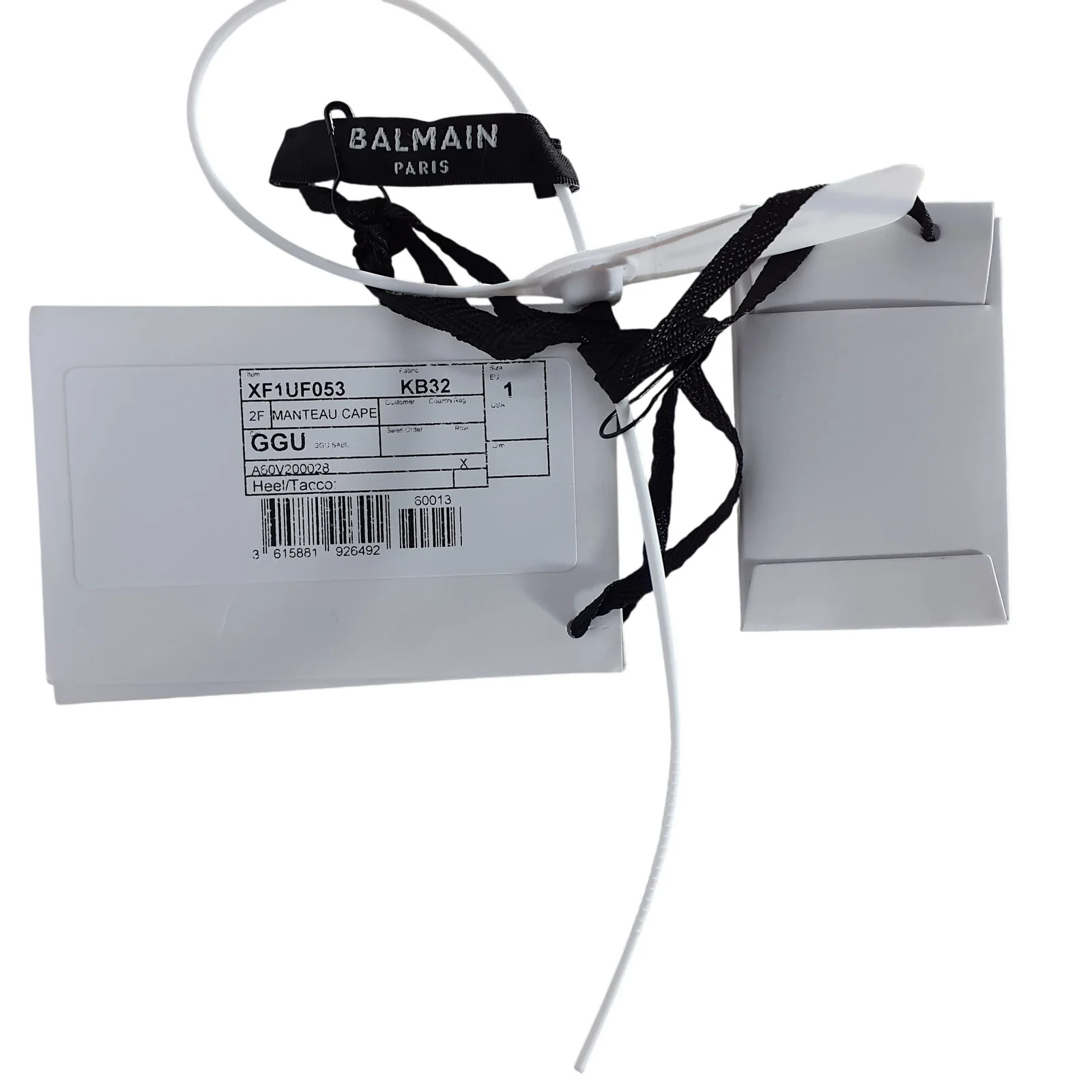 Balmain Lurex Ivory White Monogram Knit Poncho Size 1 EU NWT - Image 4