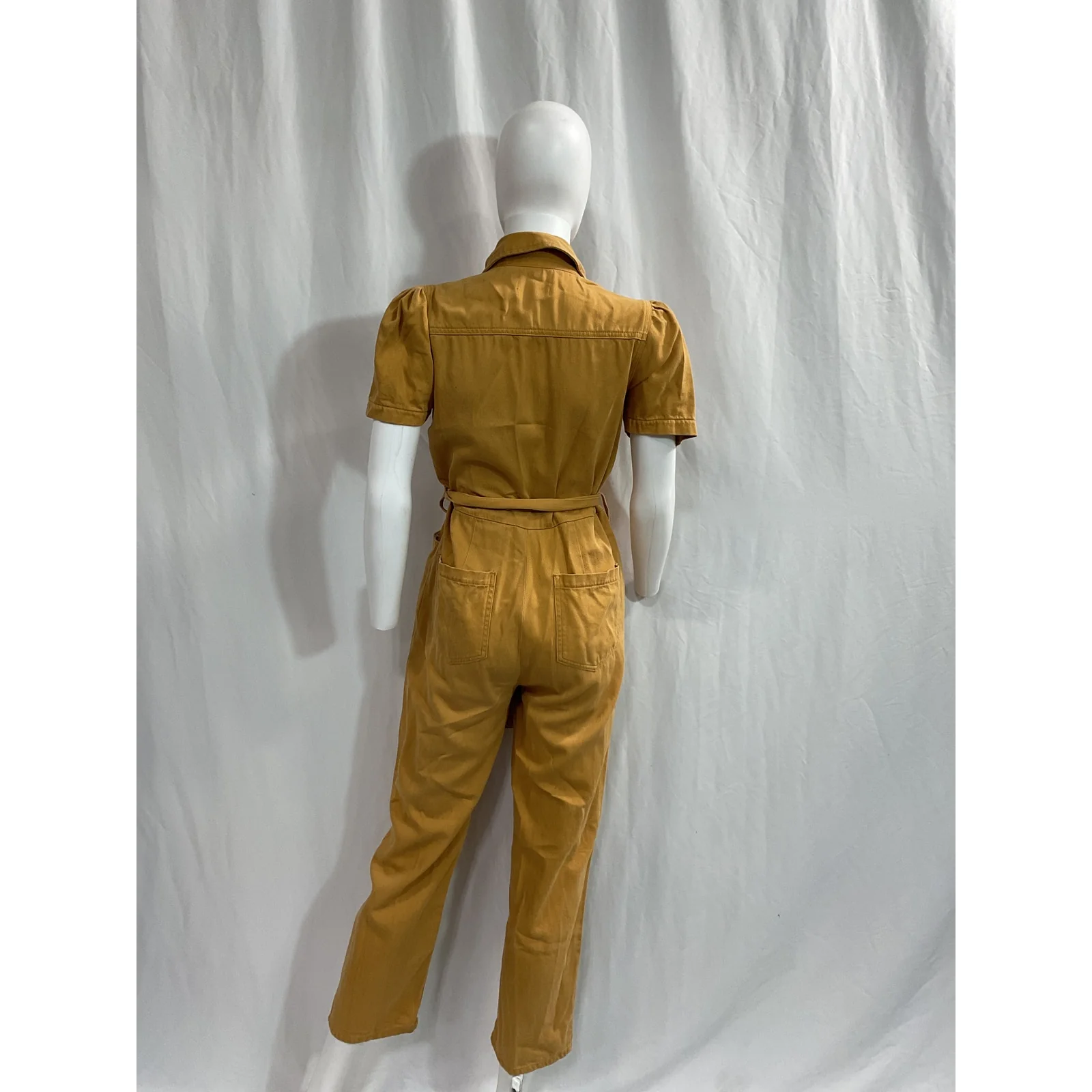 Boyish 'The Vincent' Gold Jumpsuit Size XS - Image 3