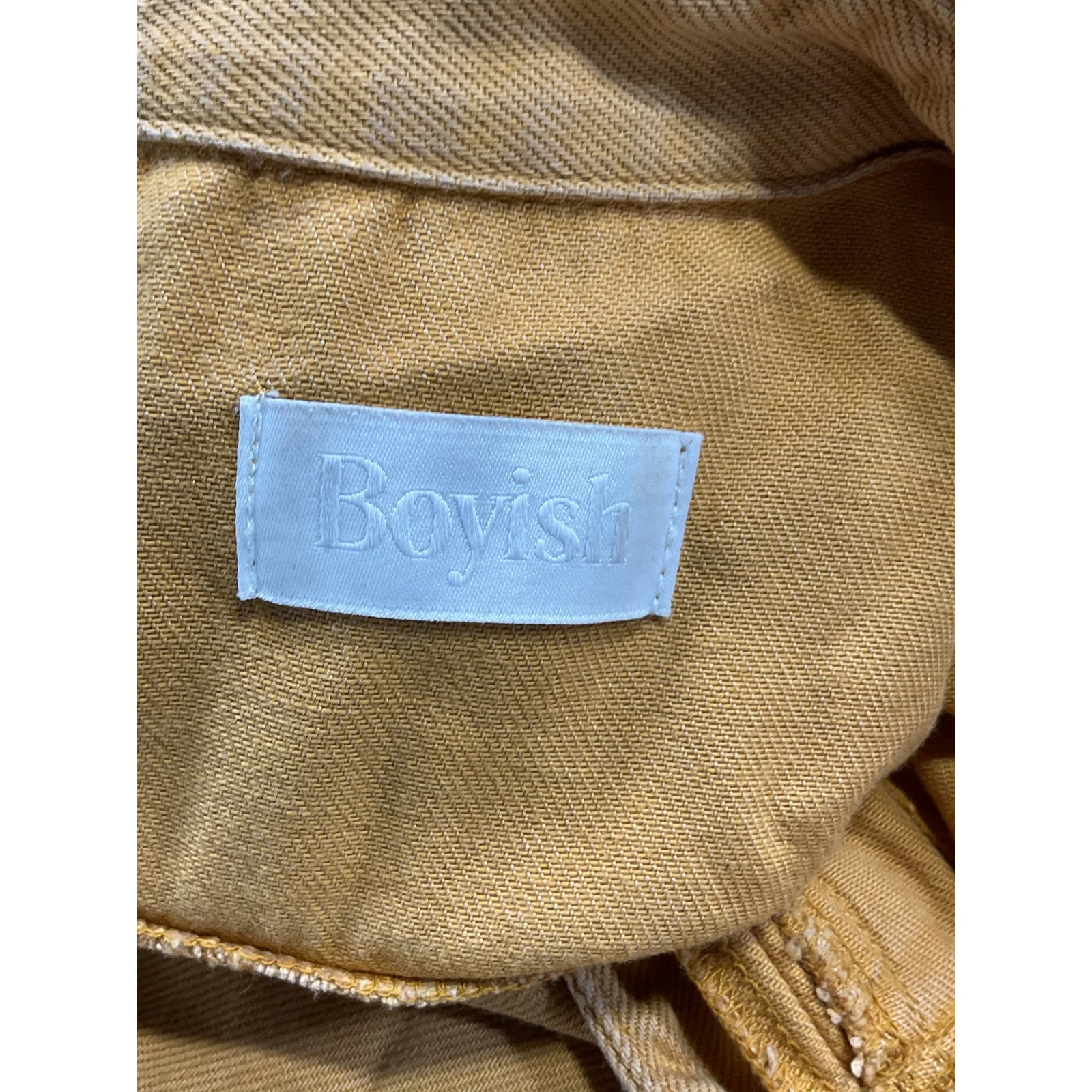 Boyish 'The Vincent' Gold Jumpsuit Size XS - Image 4