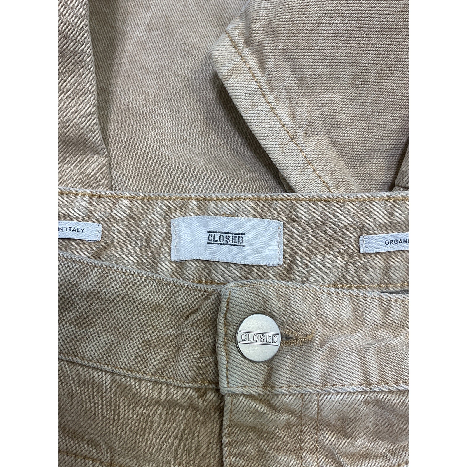 Closed 'X-Lent' Tan Denim Jeans Size 26 - Image 4