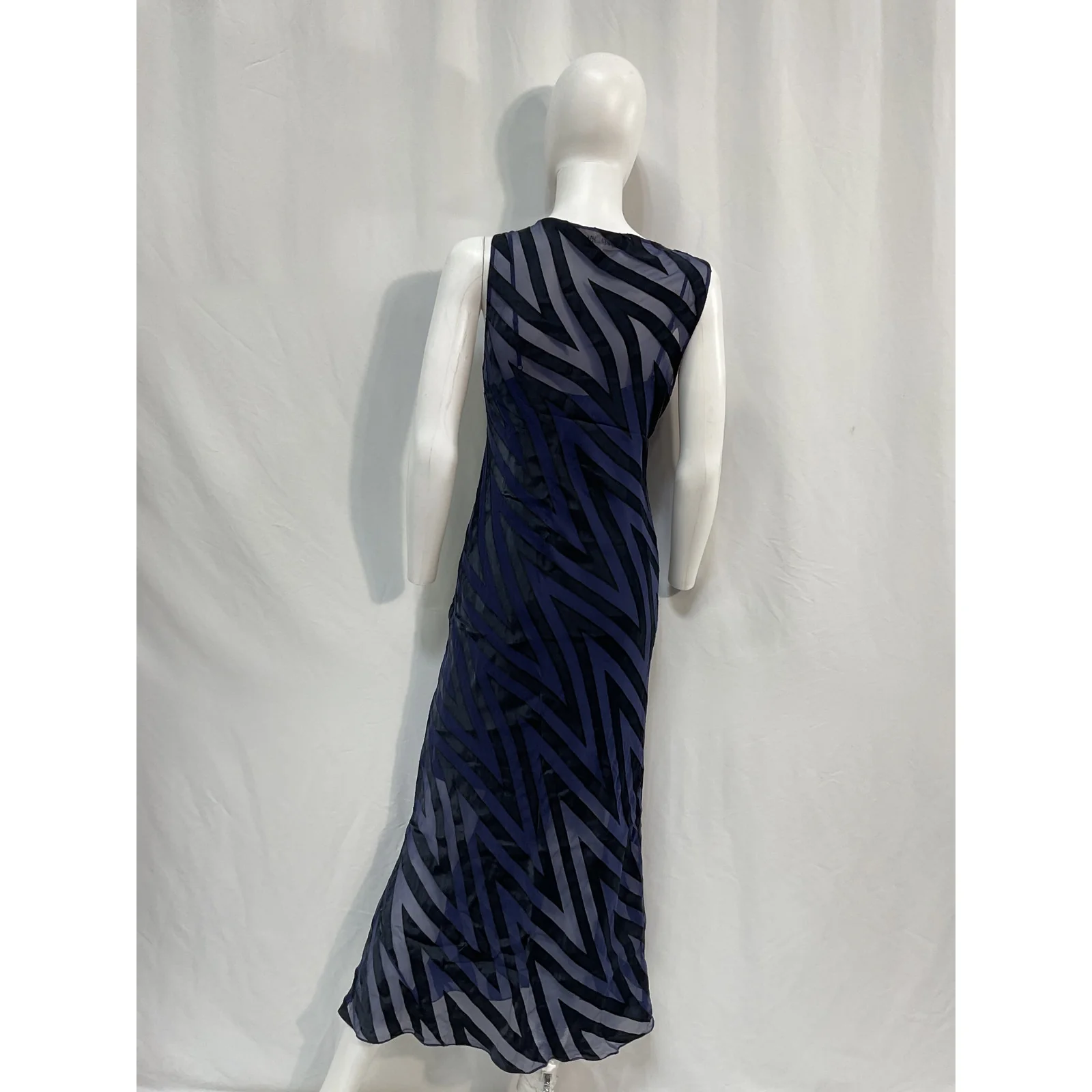Diane Von Furstenberg Striped Long Dress Size 8 - Image 3