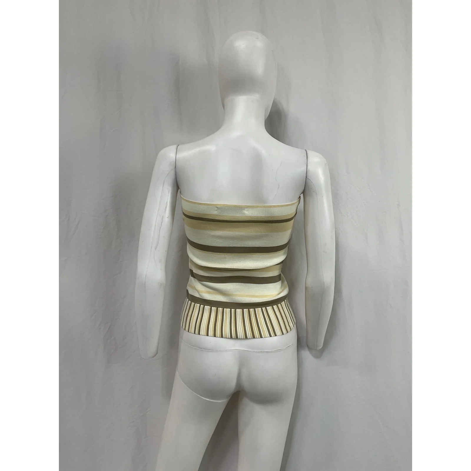 Faithfull The Brand 'Citara' White Cotton Strapless Top Size 6 - Image 3