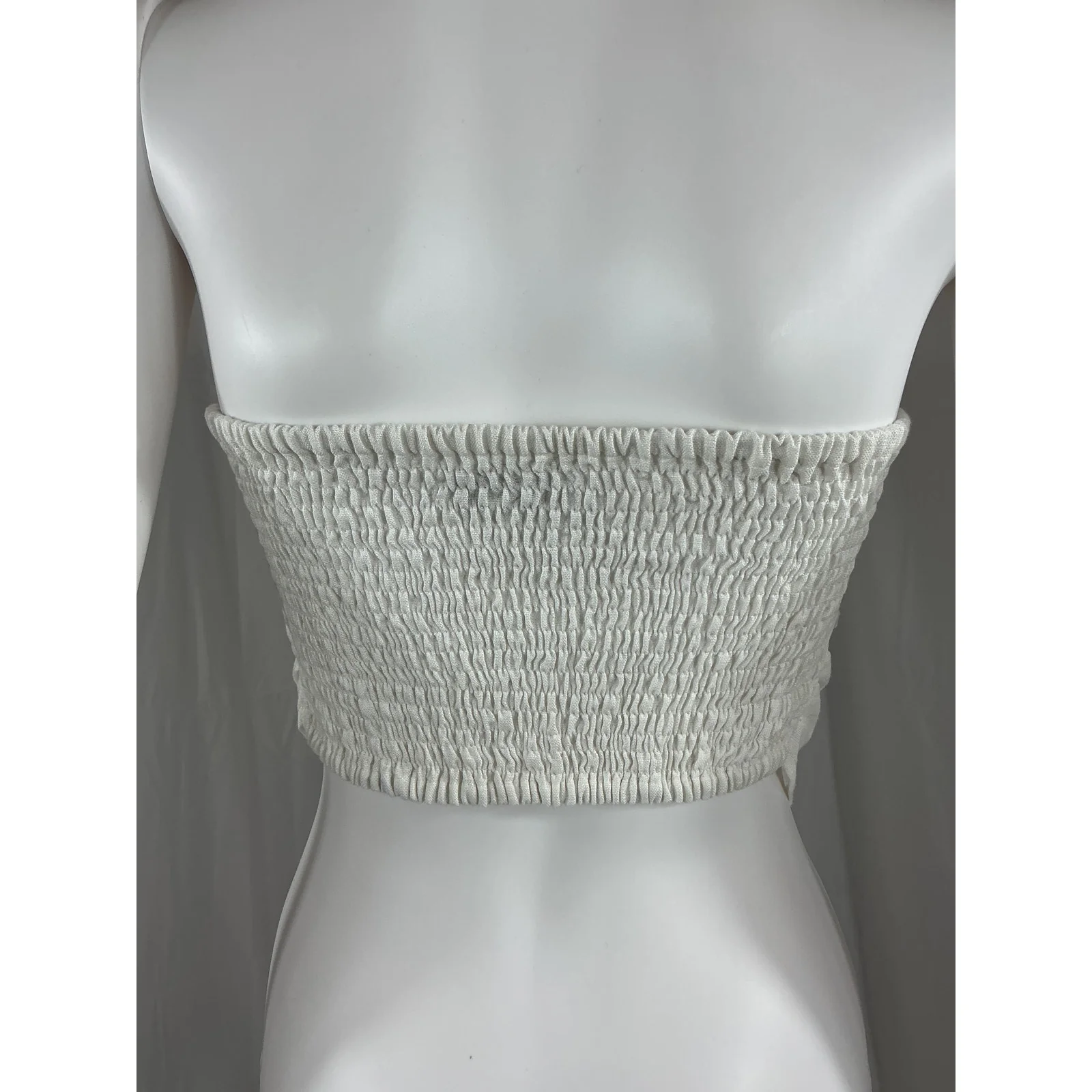 Faithfull The Brand 'La Loza' White Linen Top Size M - Image 3