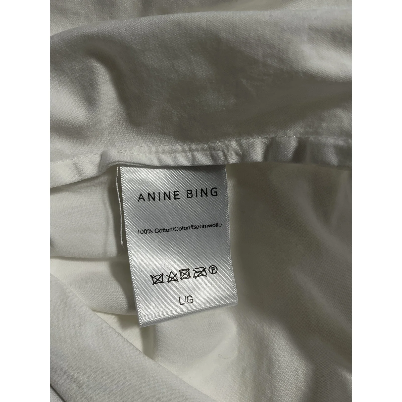 Favorite Daughter 'The Ex-Boyfriend' White Shirt Size L - Image 5