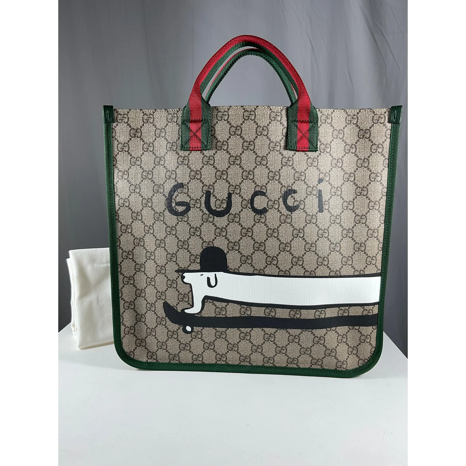 Gucci Children's Beige Printed Gg Tote Bag - Image 3