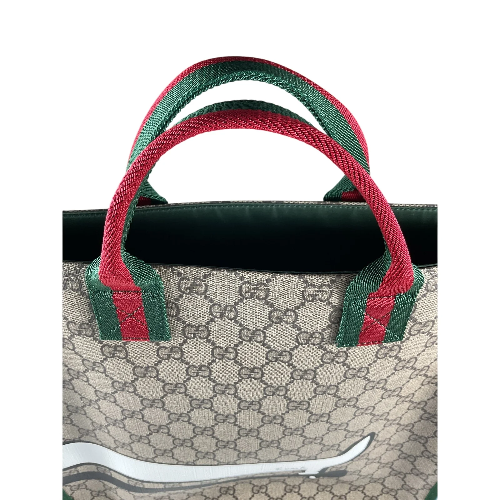 Gucci Children's Beige Printed Gg Tote Bag - Image 8