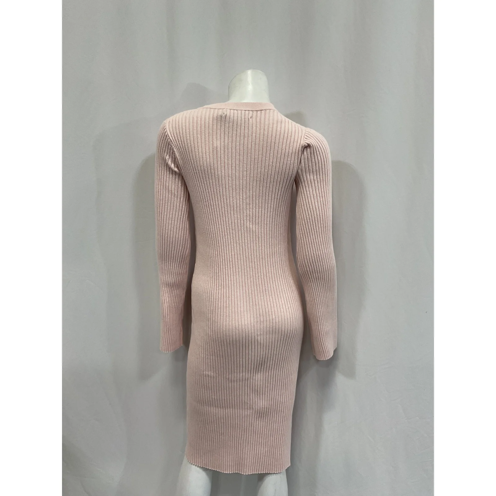 Hatch 'The Lydia' Beige Cotton Sweater Dress Size 0 - Image 3