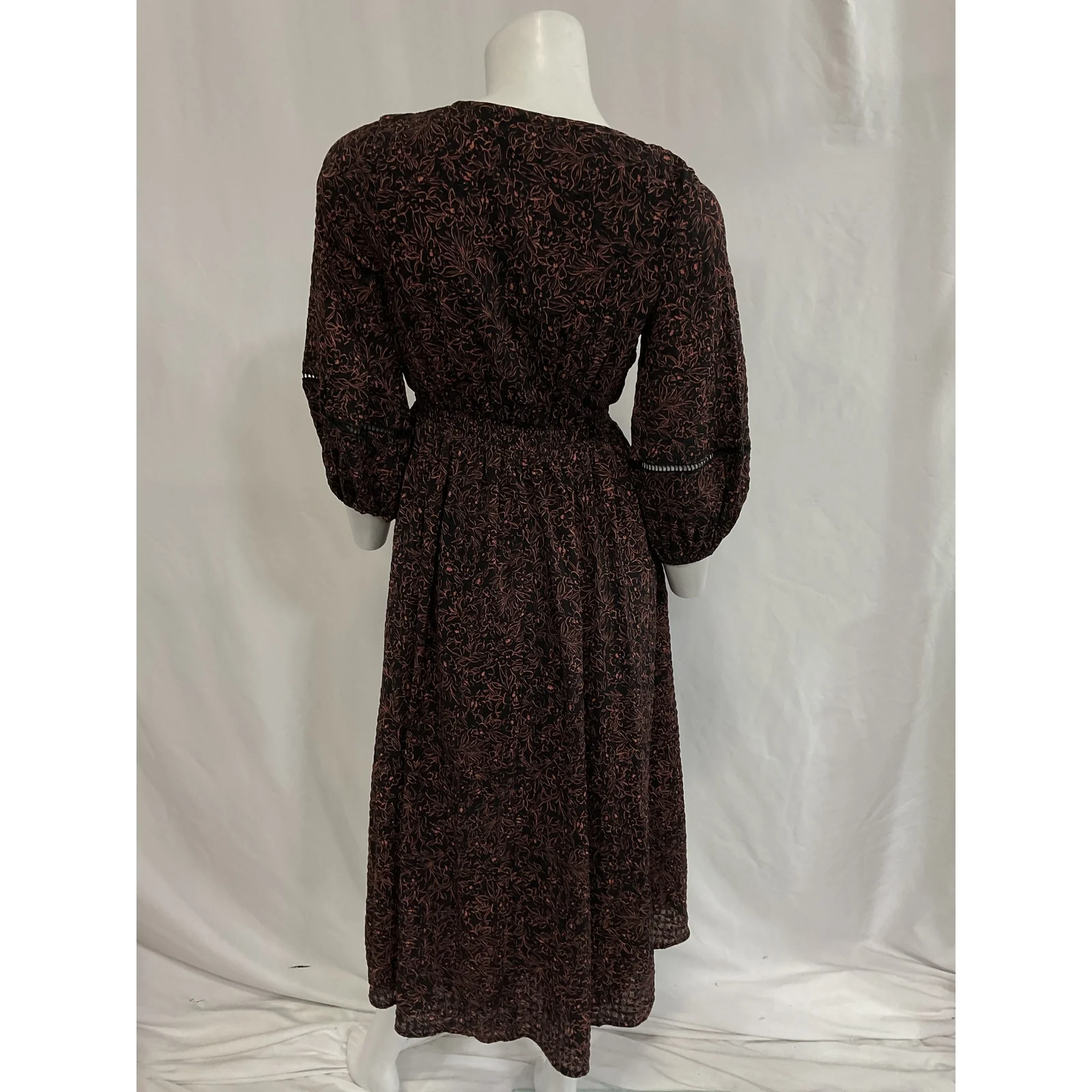 Hatch 'The Victoria' Black Long Sleeve Maternity Dress Size 0 - Image 3