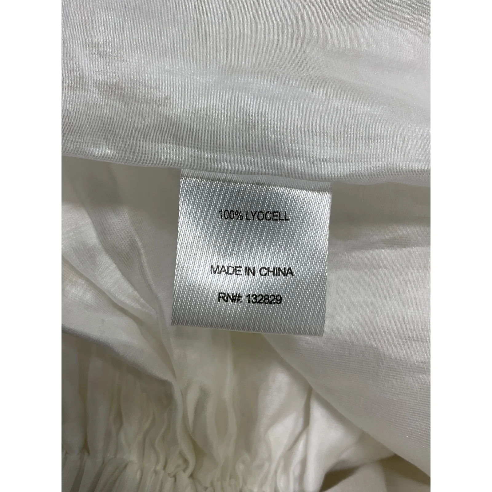 Helsa 'Handkerchief' White Lyocell Midi Skirt Size S - Image 5