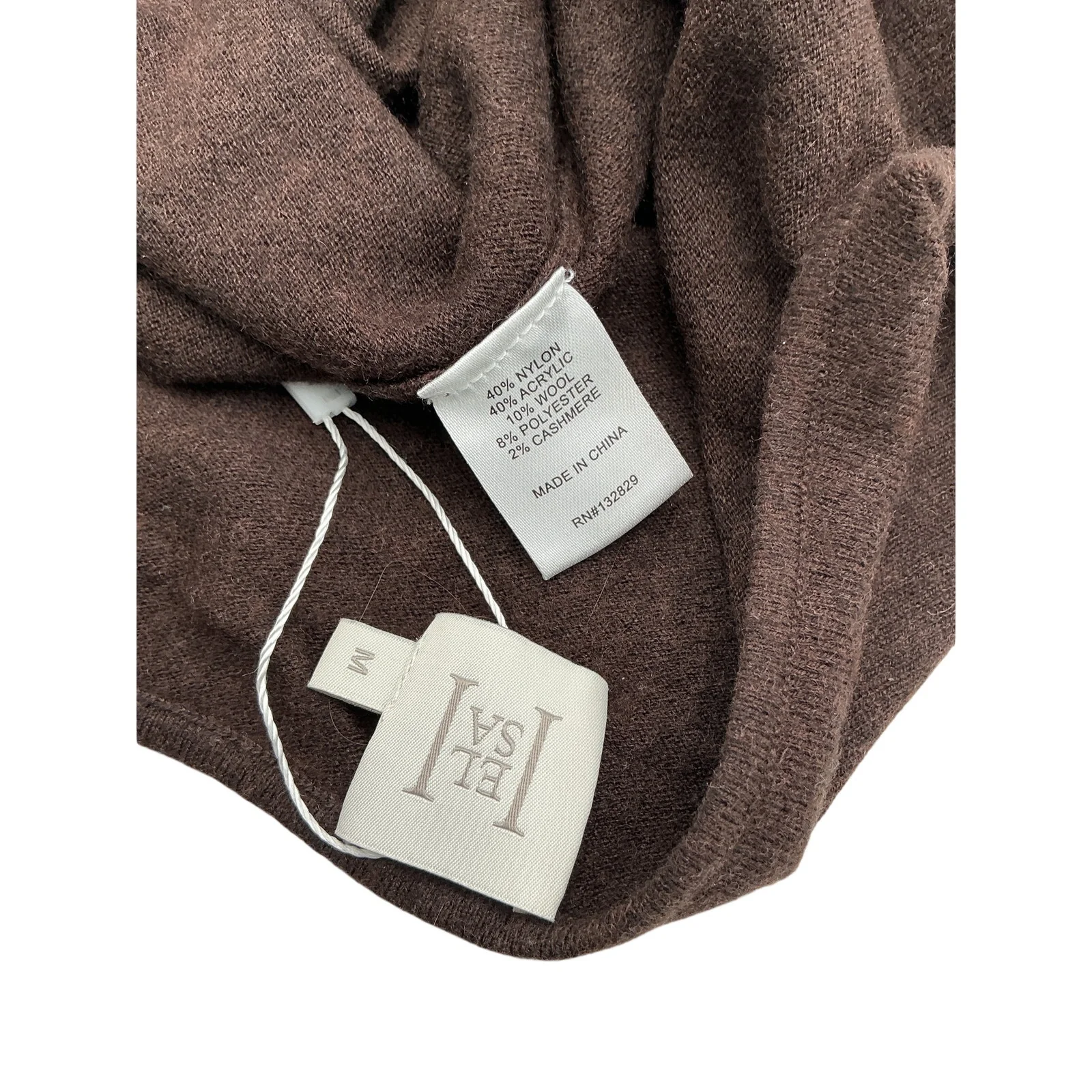 Helsa Knit Brown Alanna Top Size M - Image 4