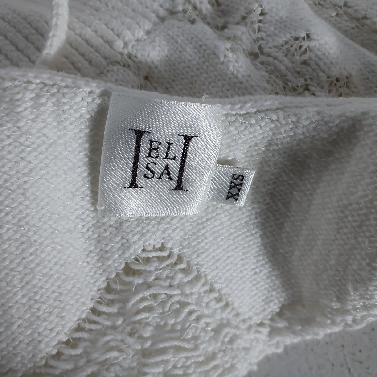Helsa Knit Ivory Adam Tank Size XXS Top Camisole - Image 4