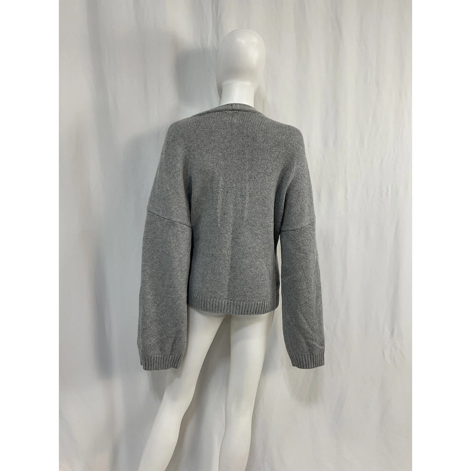 Helsa 'Sanna' Grey Polyamide Cardigan Size L - Image 3