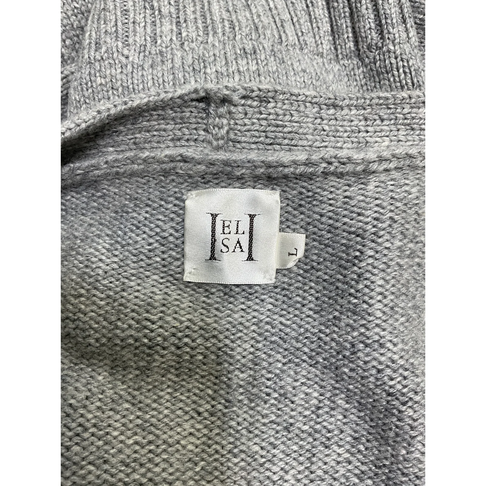 Helsa 'Sanna' Grey Polyamide Cardigan Size L - Image 4