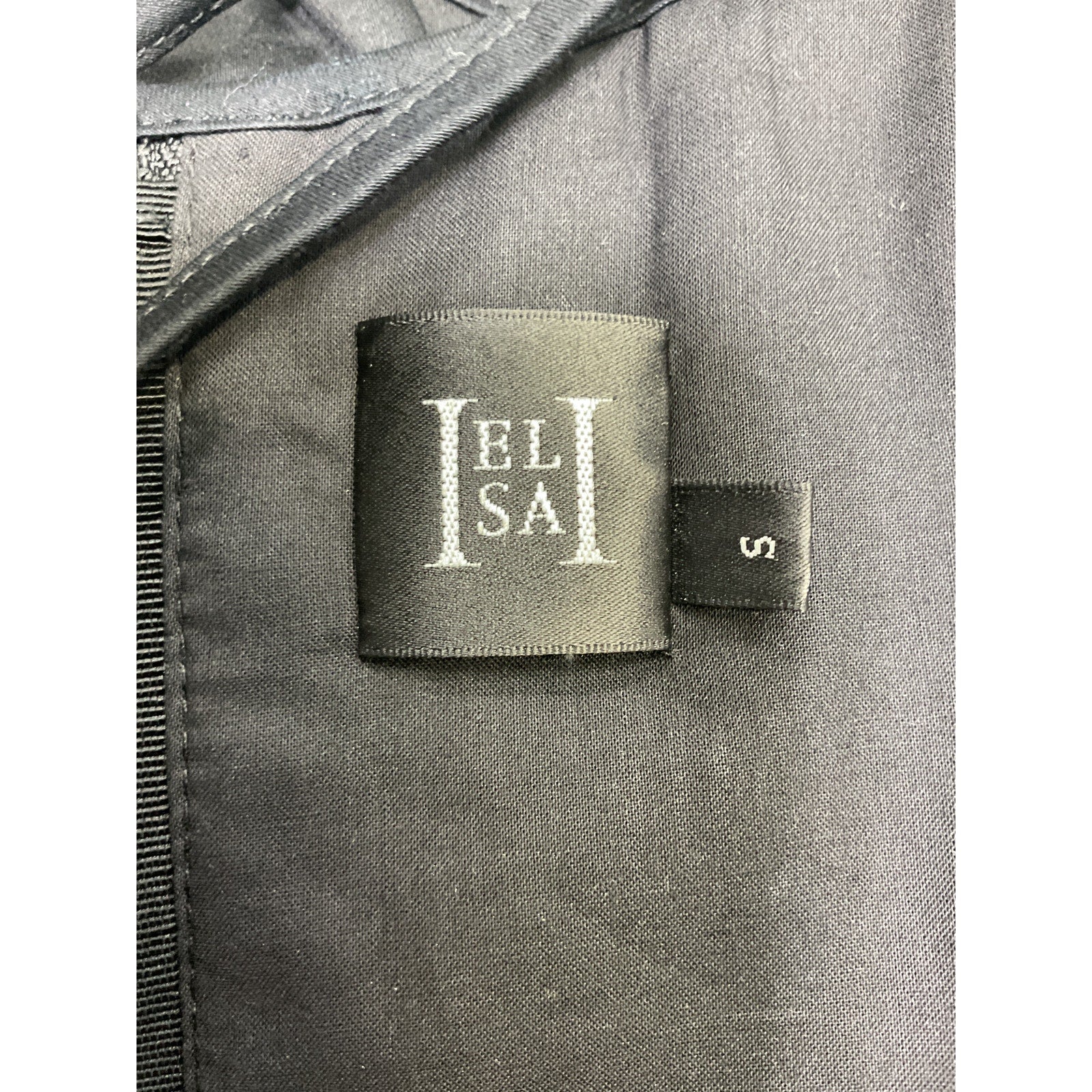 Helsa 'Stretch' Black Cotton Sateen Bustier Size S - Image 4