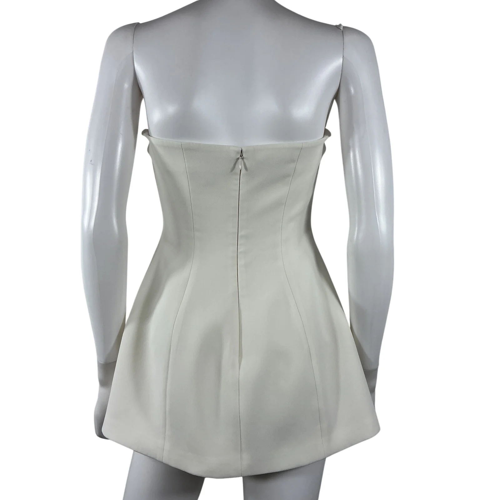 Helsa Structured Beige Heavy Crepe Tunic Top Size S - Image 3