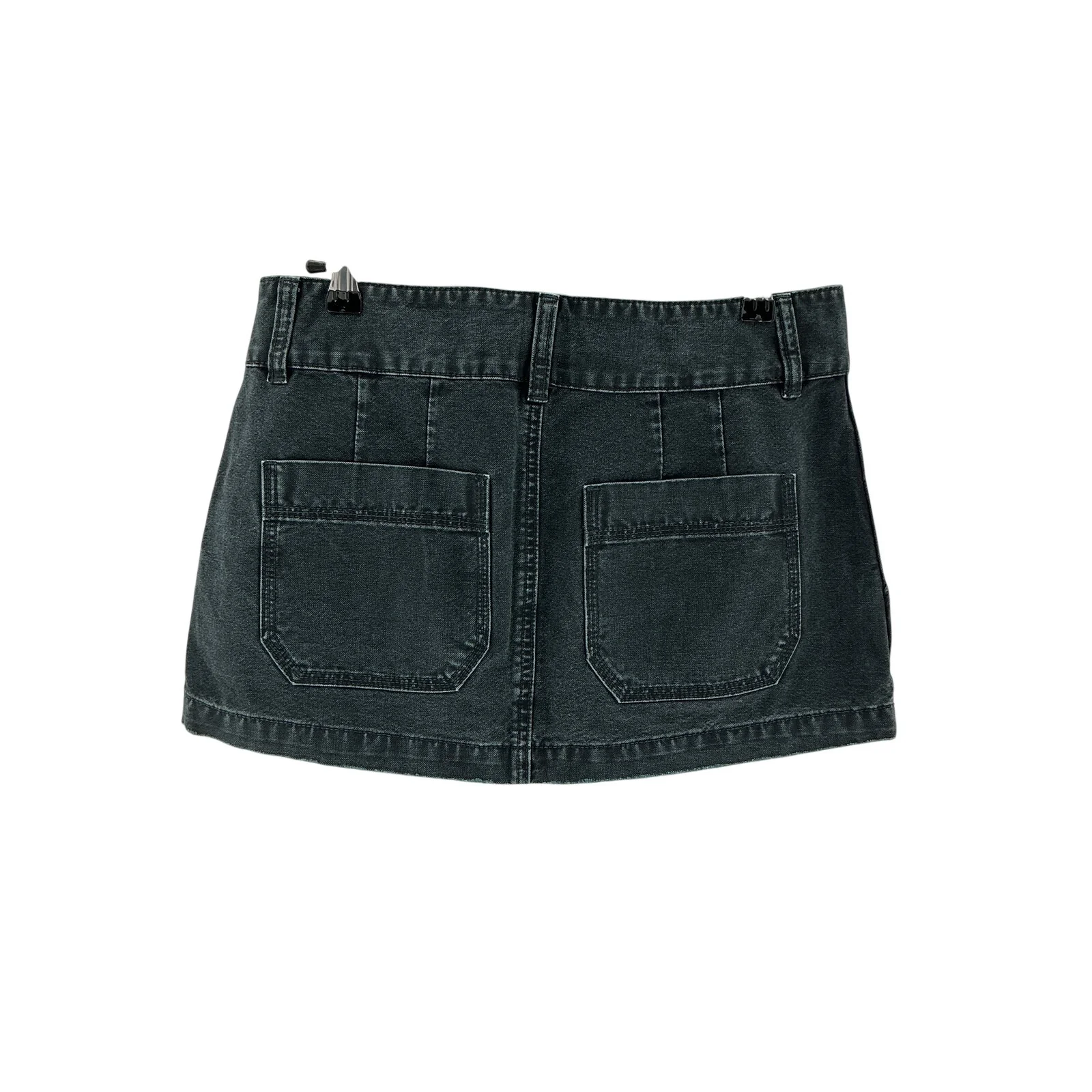 Helsa 'Workwear' Black Cotton Mini Skirt Size M - Image 3