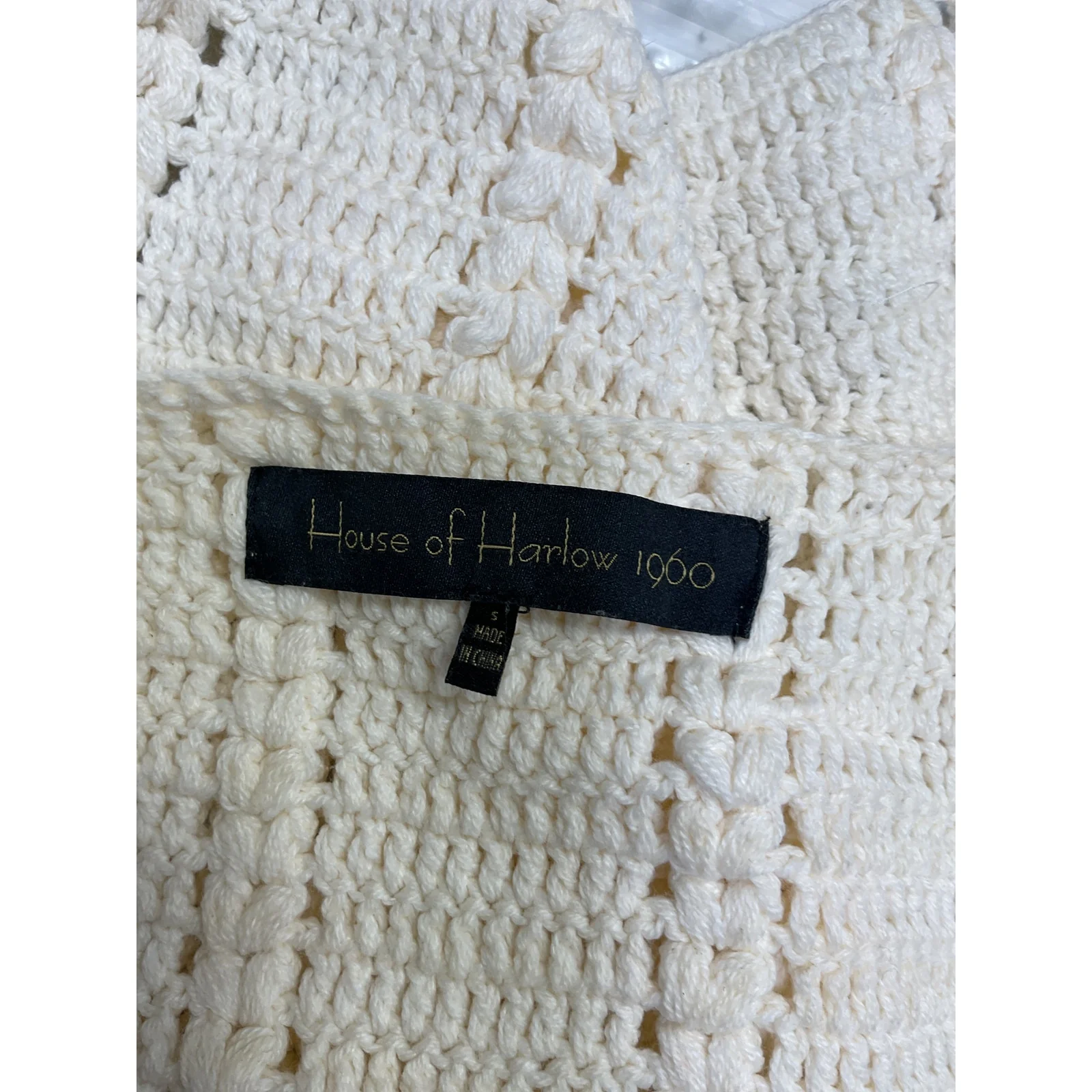 House Of Harlow 1960 x Revolve 'Claritza' White Knit Vest Size S - Image 4