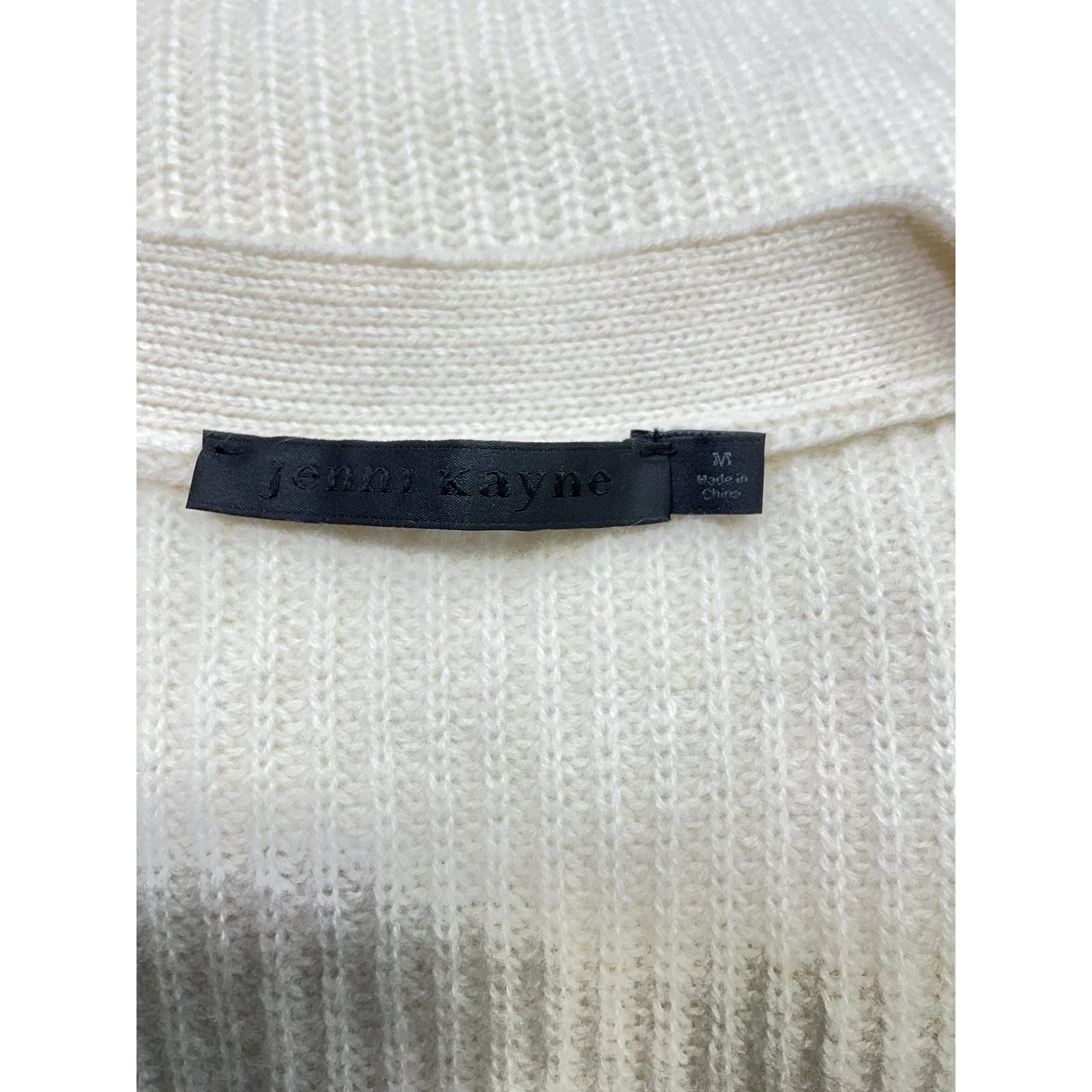 Jenni Kayne Cropped Cashmere 'Cocoon' White Cardigan Size M - Image 4