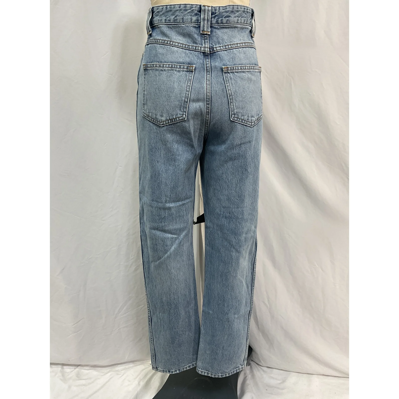 Khaite 'Albi' Blue Cotton Straight Denim Jean Size 27 - Image 3