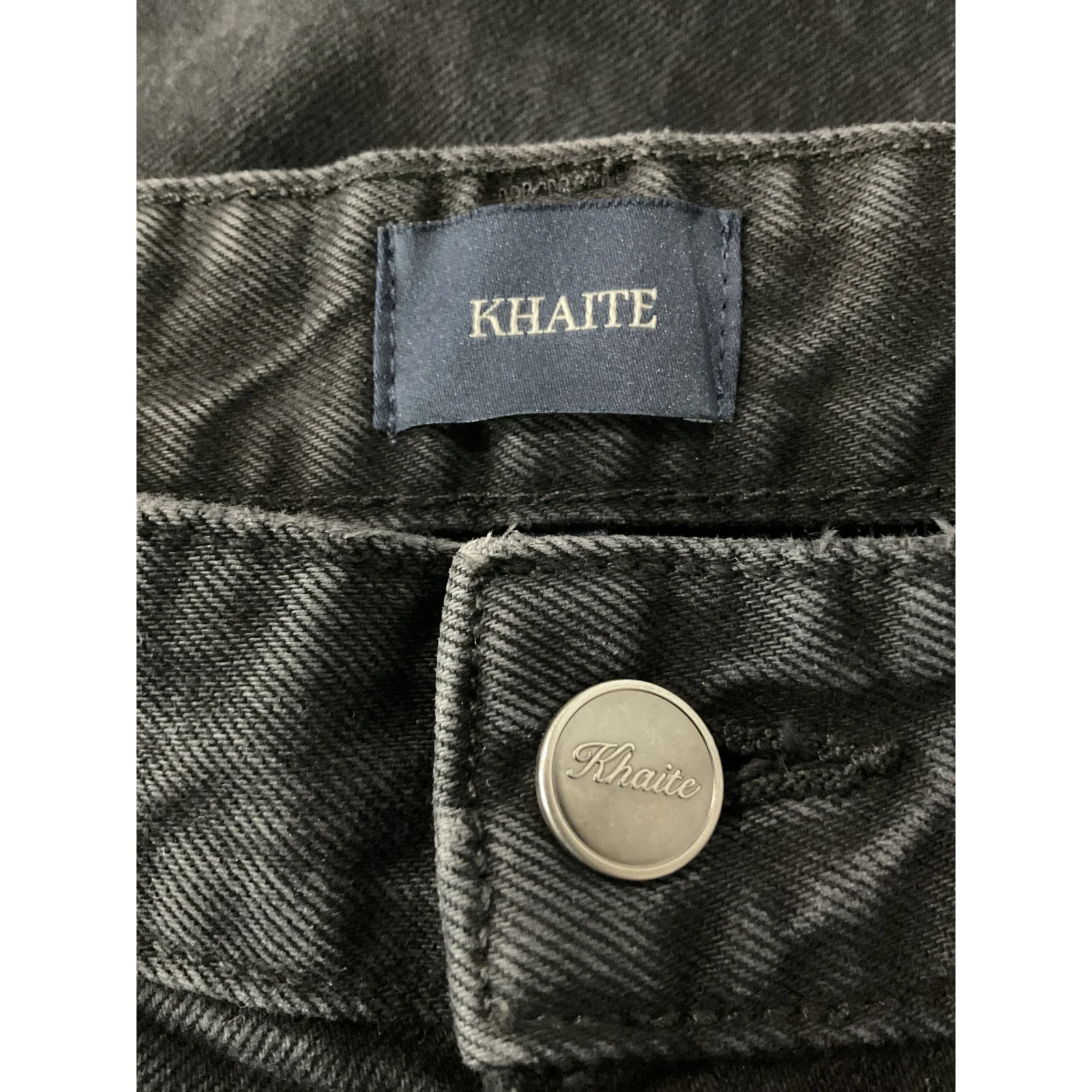 Khaite High-Rise Black Martin Denim Jeans Size 26 - Image 3