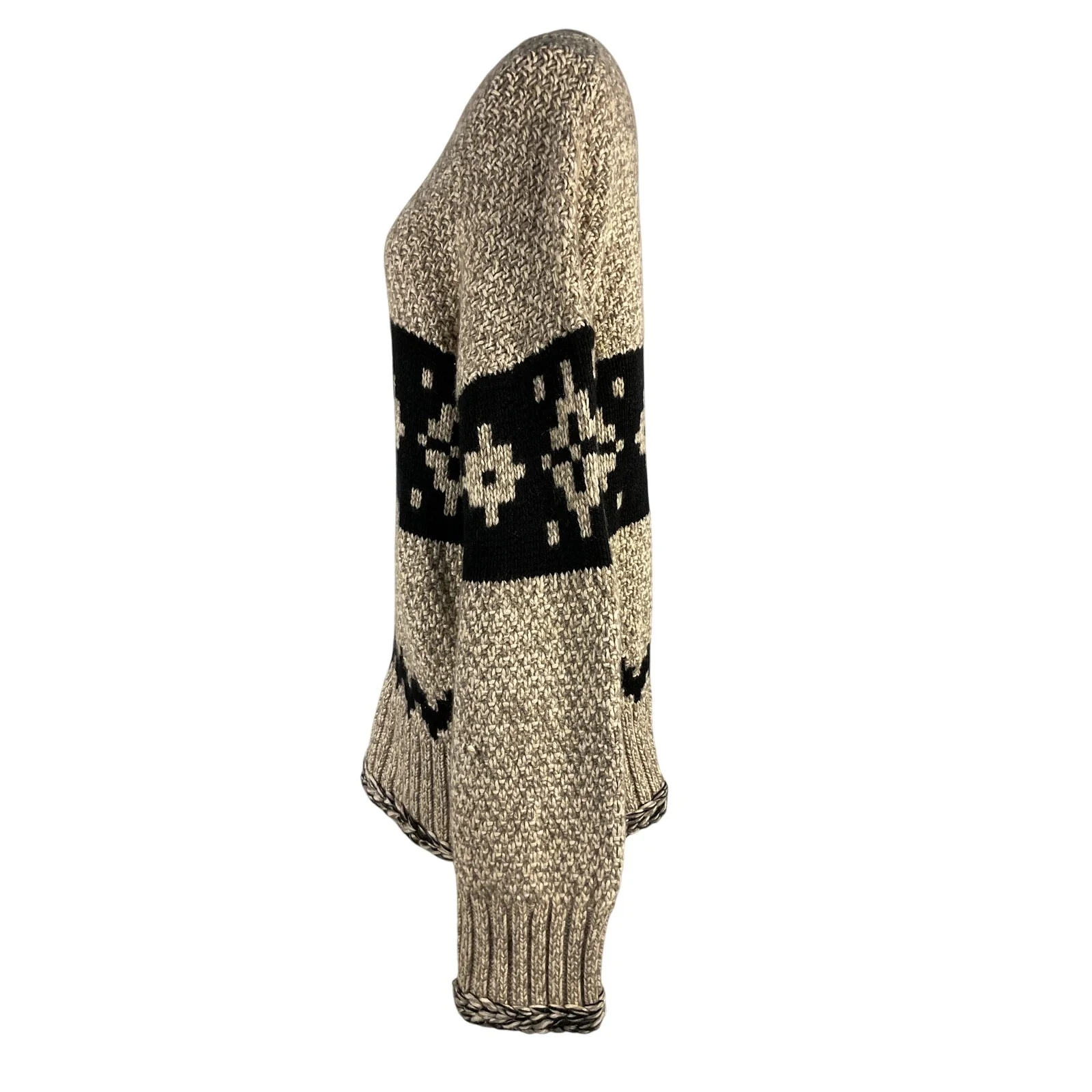 Khaite Oversized Beige Tabi Cashmere Sweater Size S - Image 4