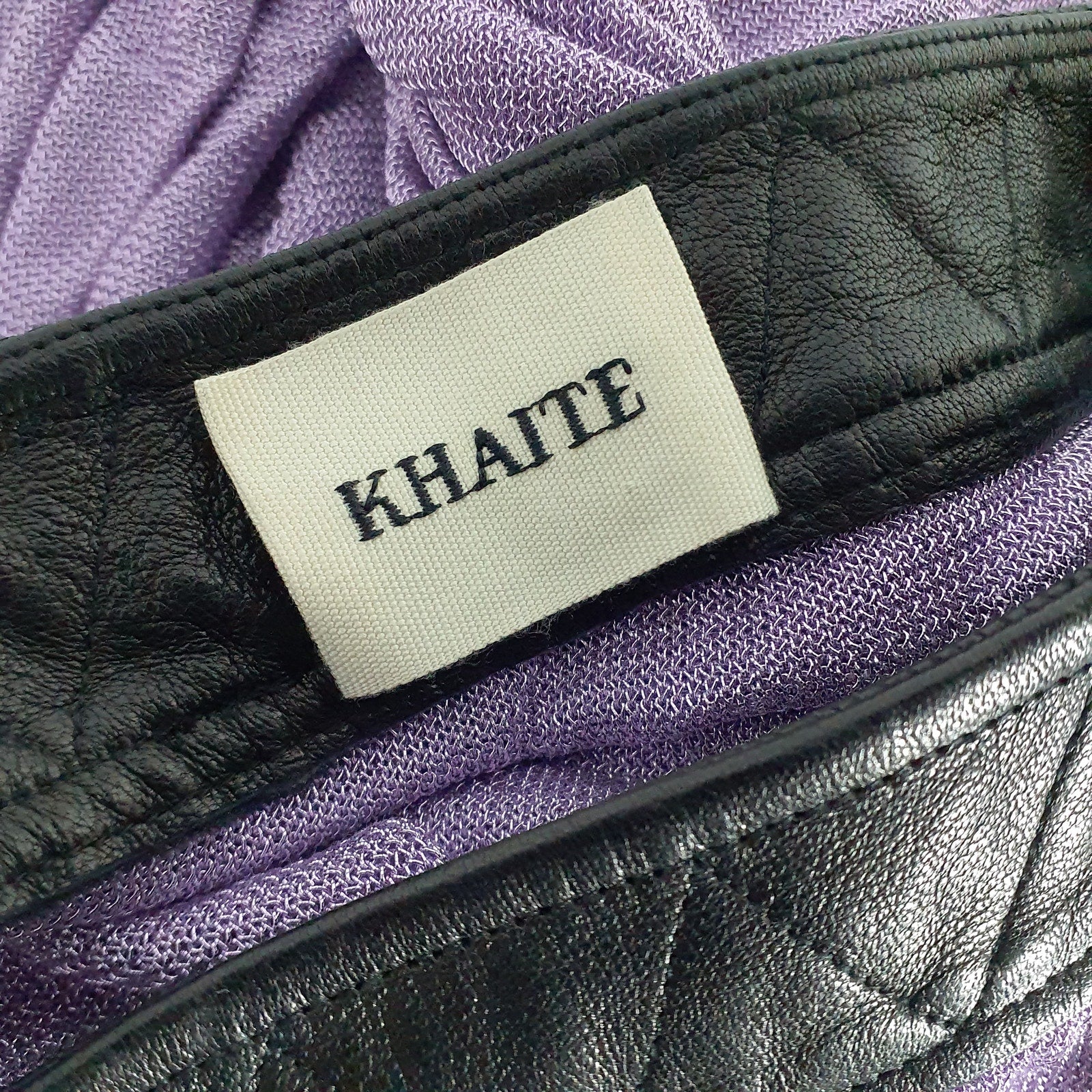 Khaite Ruched Lavender Draitton Size 0 Skirt - Image 4