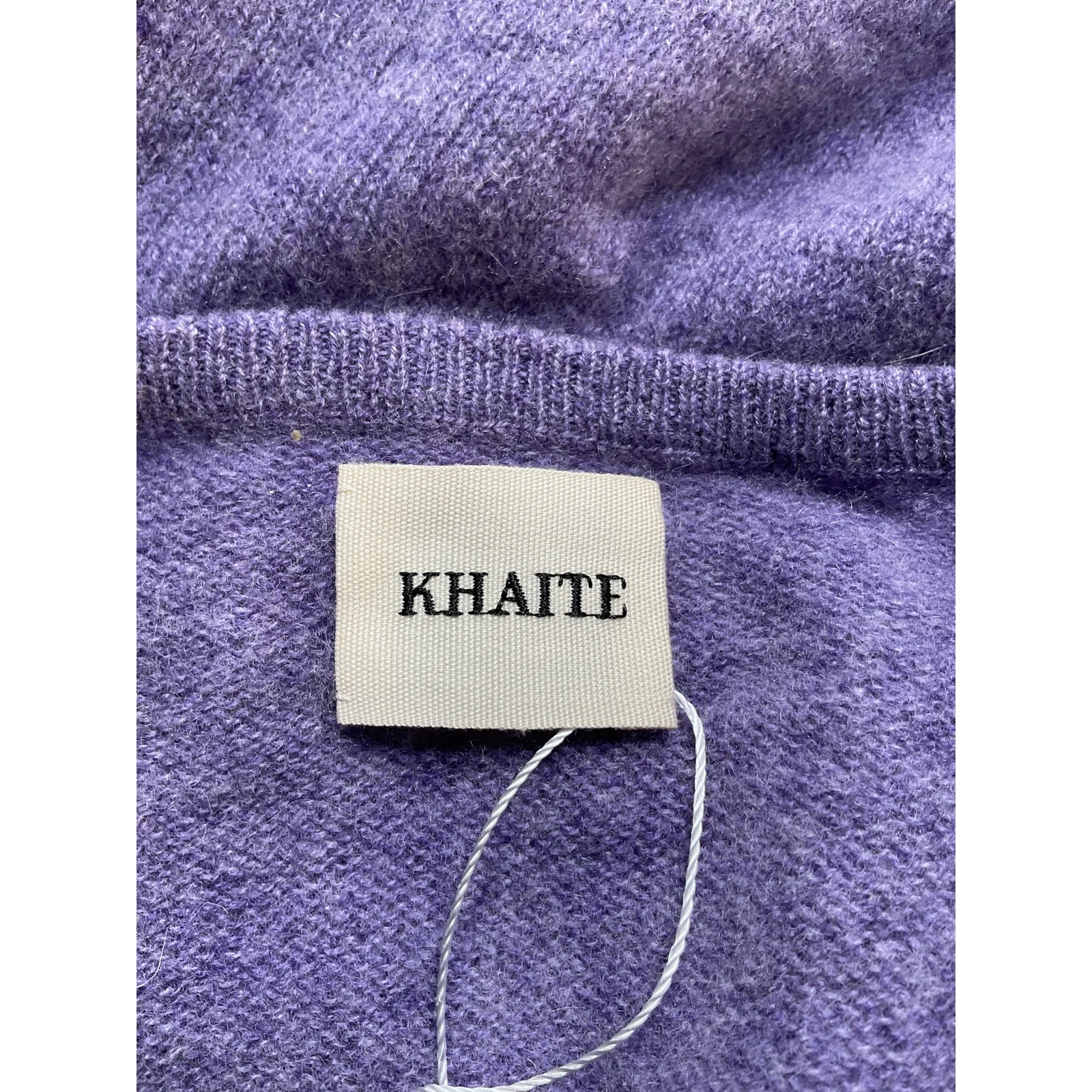 Khaite Soft Purple Cashmere V Neck Sweater Size S - Image 3