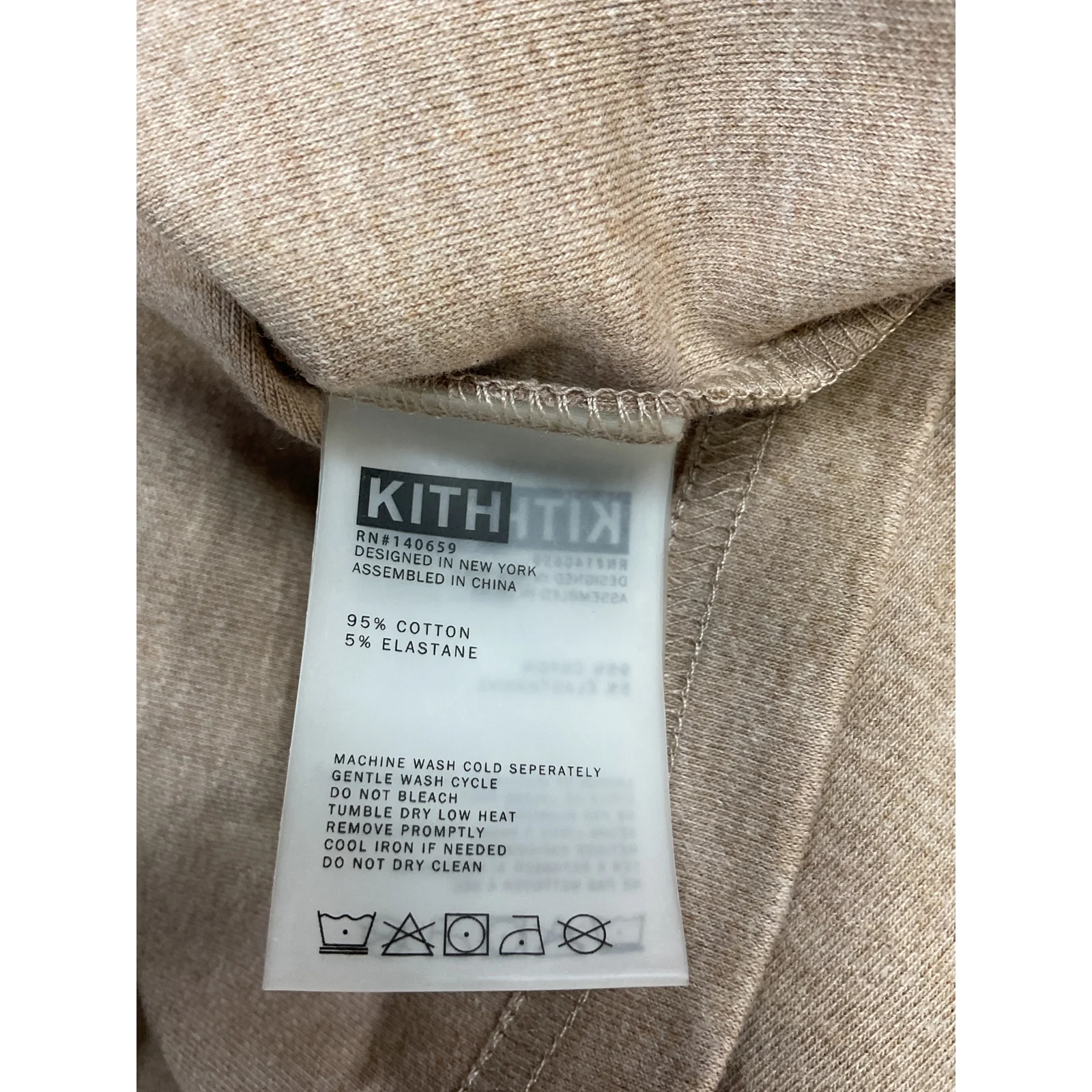 Kith 'Rae' Tan Quarter Zip II Size XS - Image 5