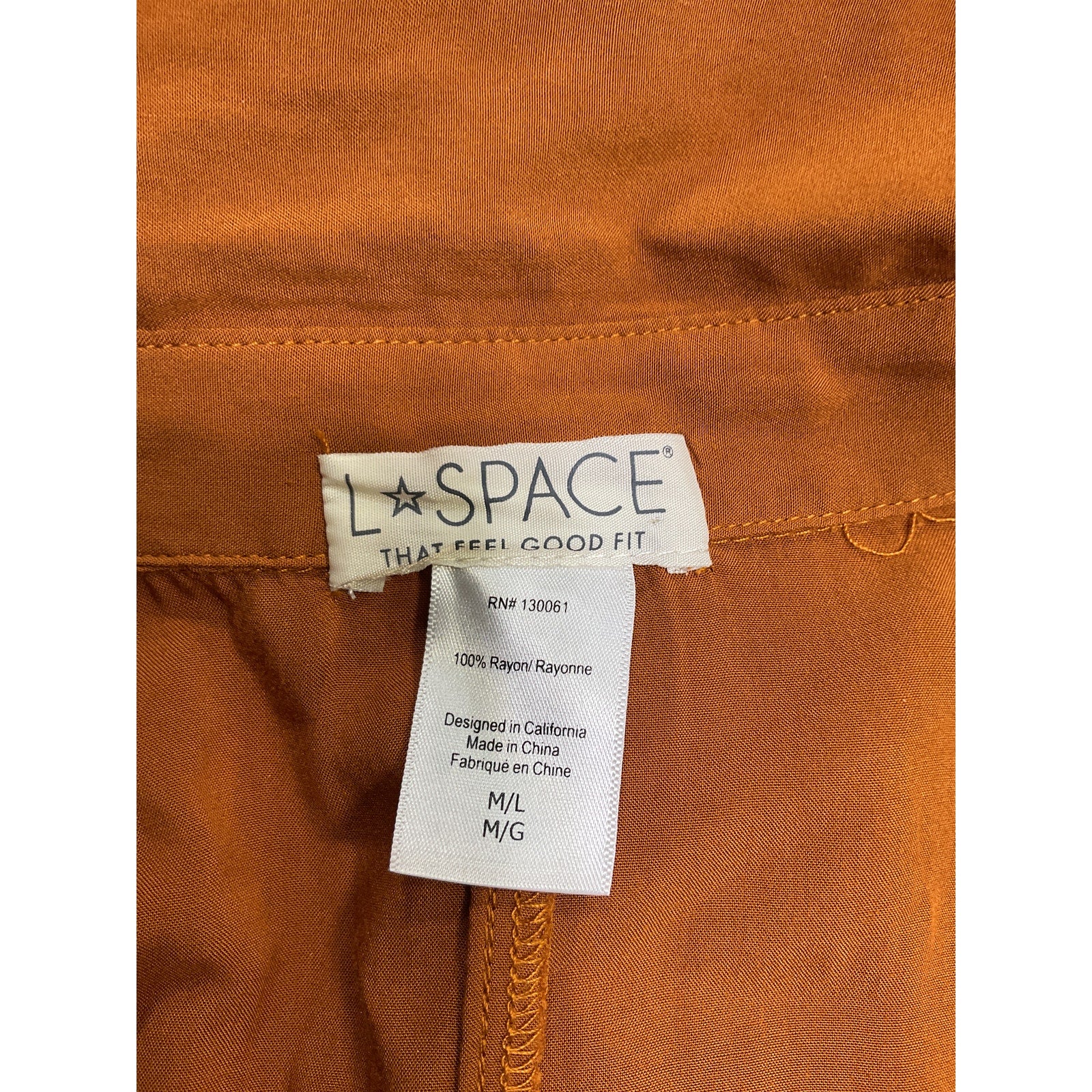 L*Space 'Pacifica' Brown Rayon Tunic Size M / L - Image 4