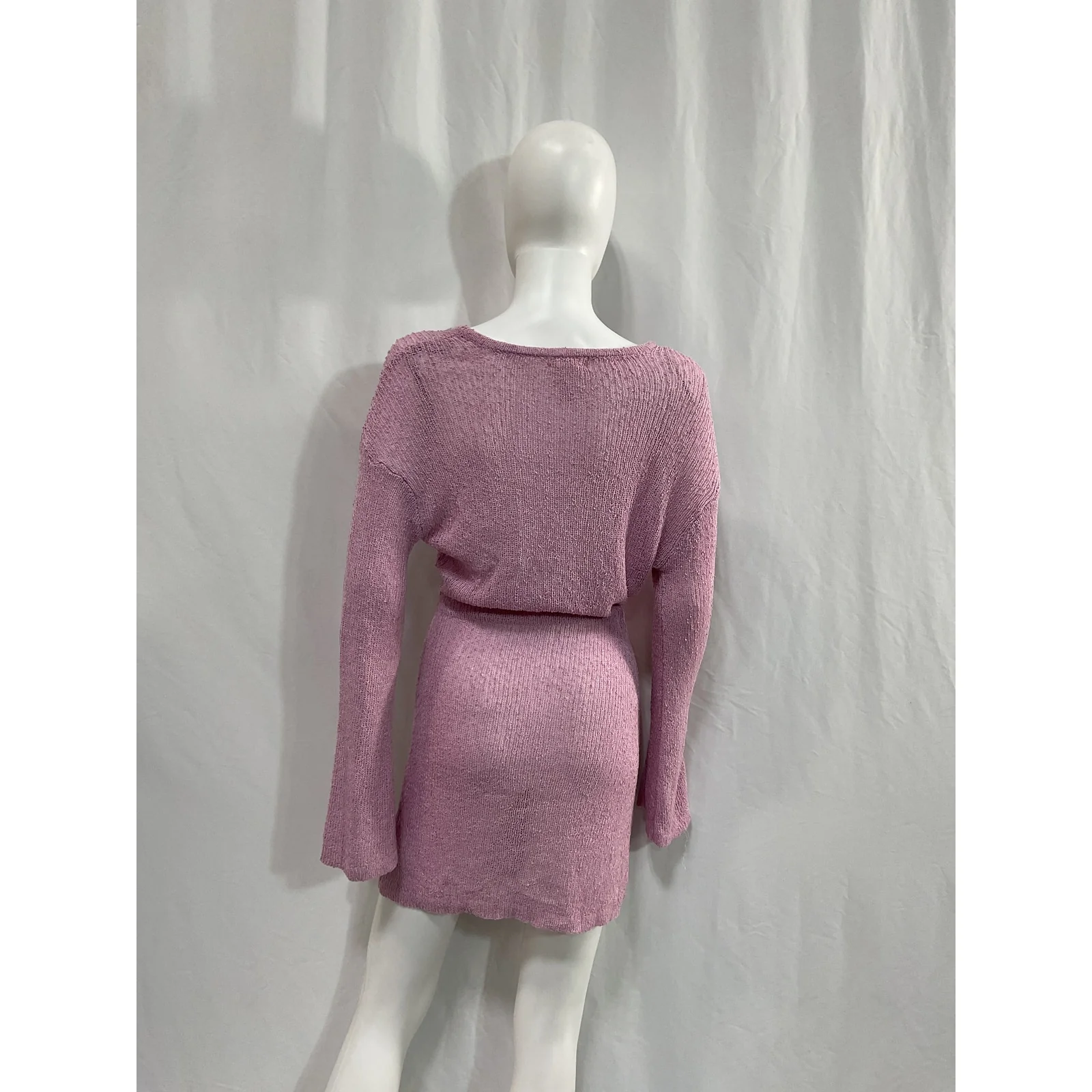 L*Space 'Topanga' Pink Acrylic Dress Size XS - Image 3