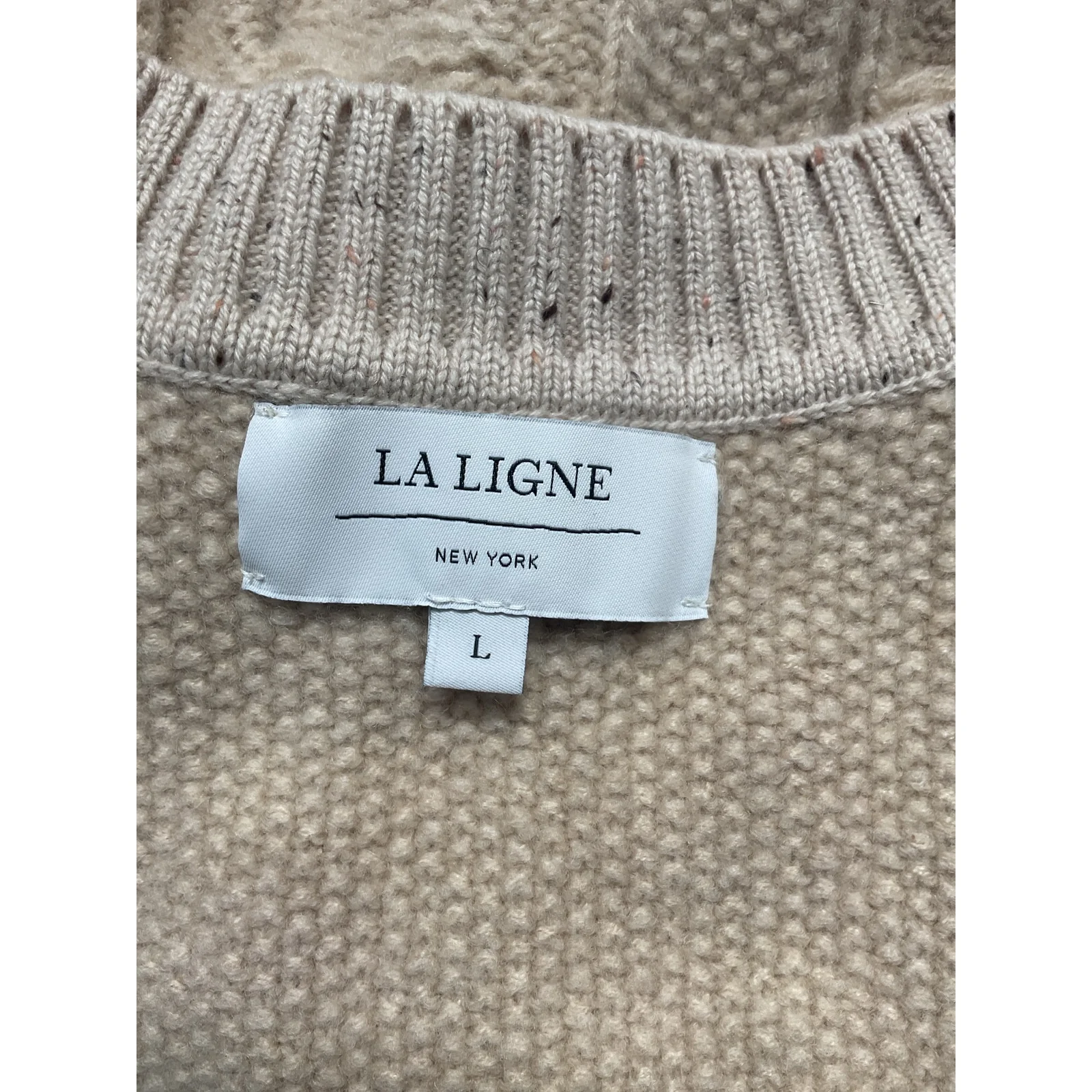 La Ligne 'Nuage' White Cropped Vest Size L - Image 4