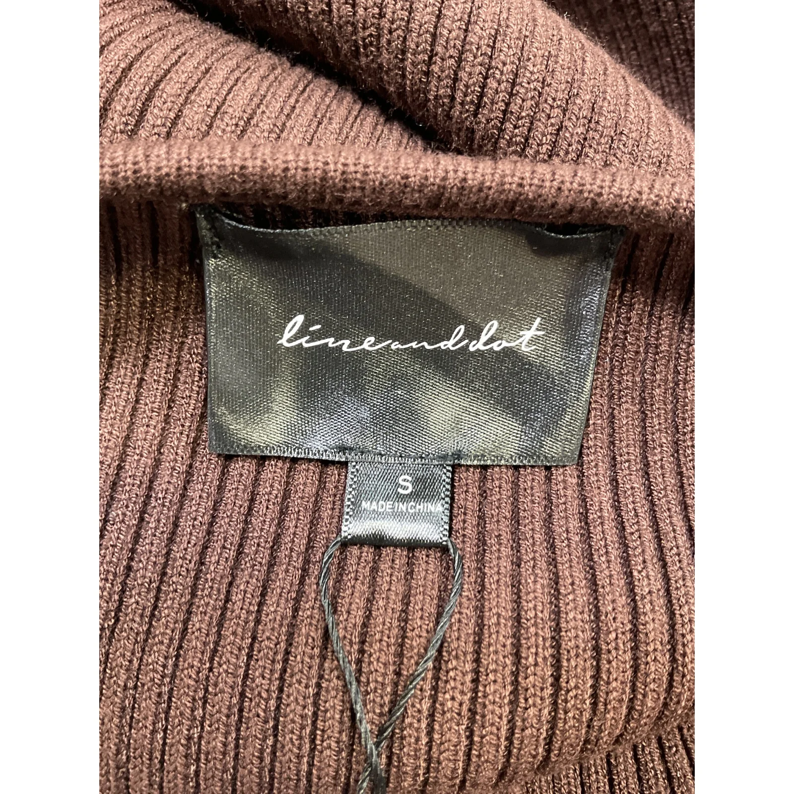 Line & Dot 'Avril' Brown Viscose Dress Size S - NWT - Image 4