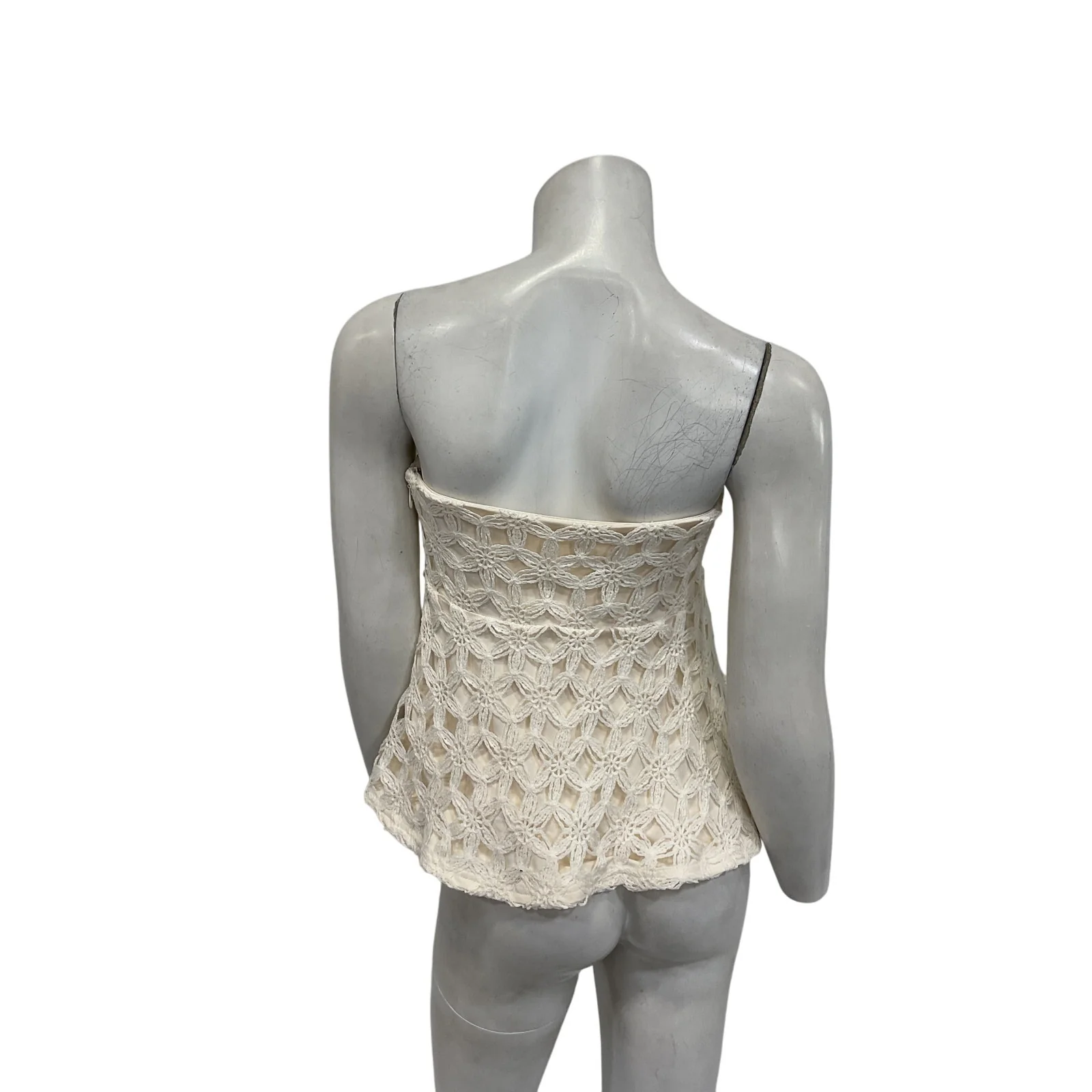 Line & Dot 'Bowen' Ivory Strapless Top Size S - Image 3