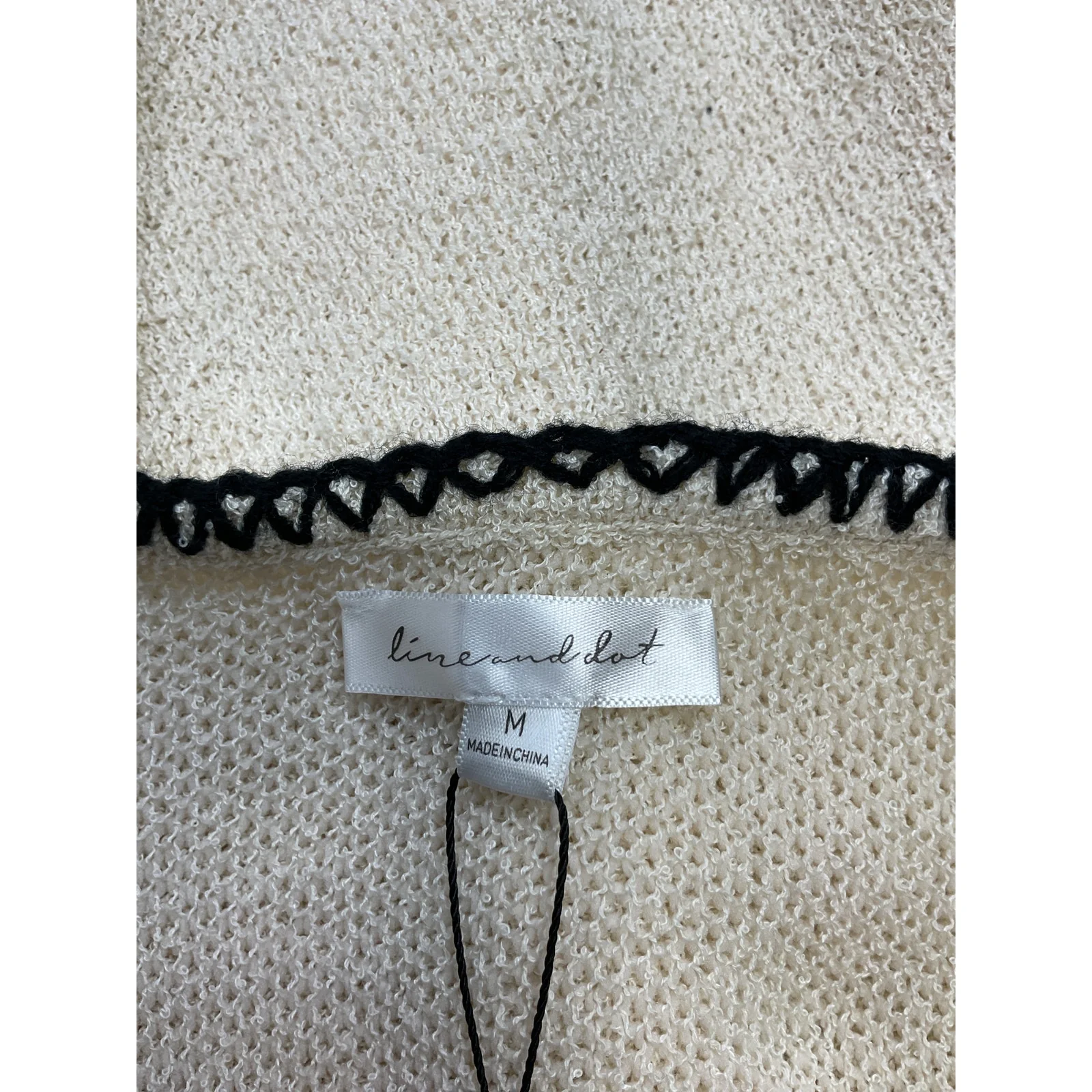 Line & Dot 'Maris' Beige Polyester Vest Size M - Image 4