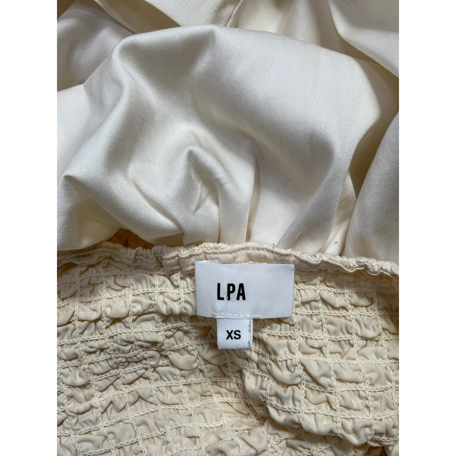 Lpa 'Stacci' White Cotton Mini Dress Size XS - Image 4